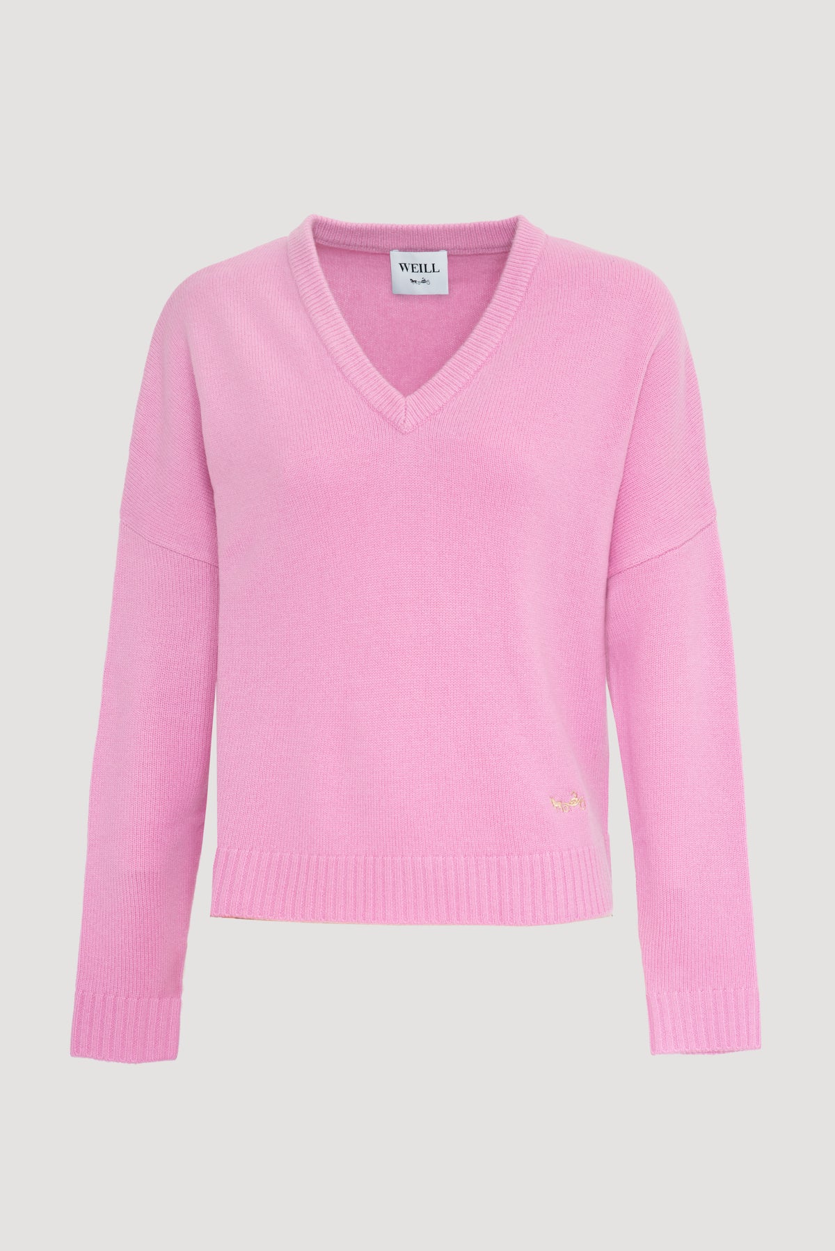 Pull col V en laine mélangé