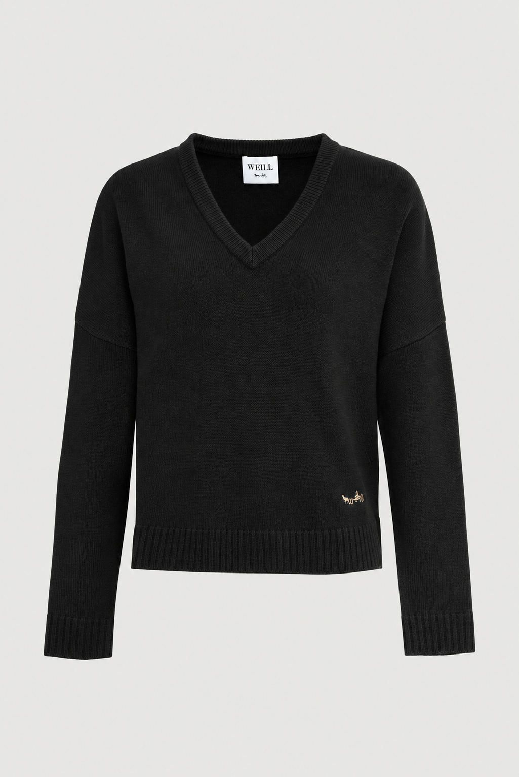 Pull col V en laine mélangé