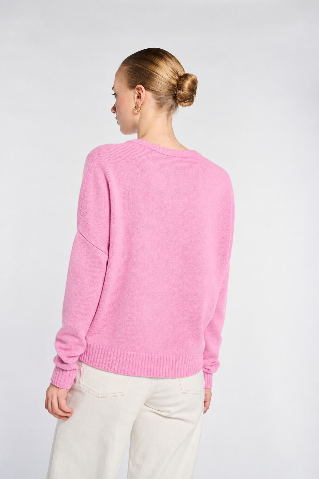 Pull col V en laine mélangé