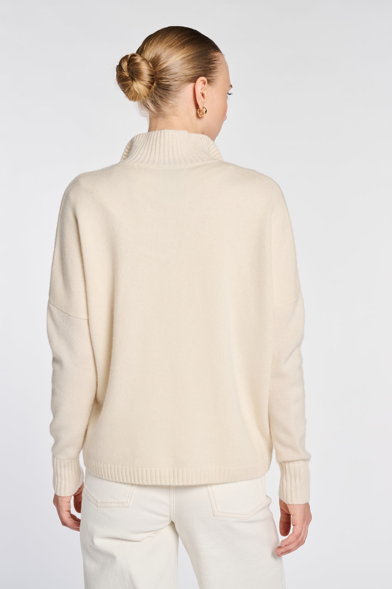 Pull col camionneur en laine mélangé