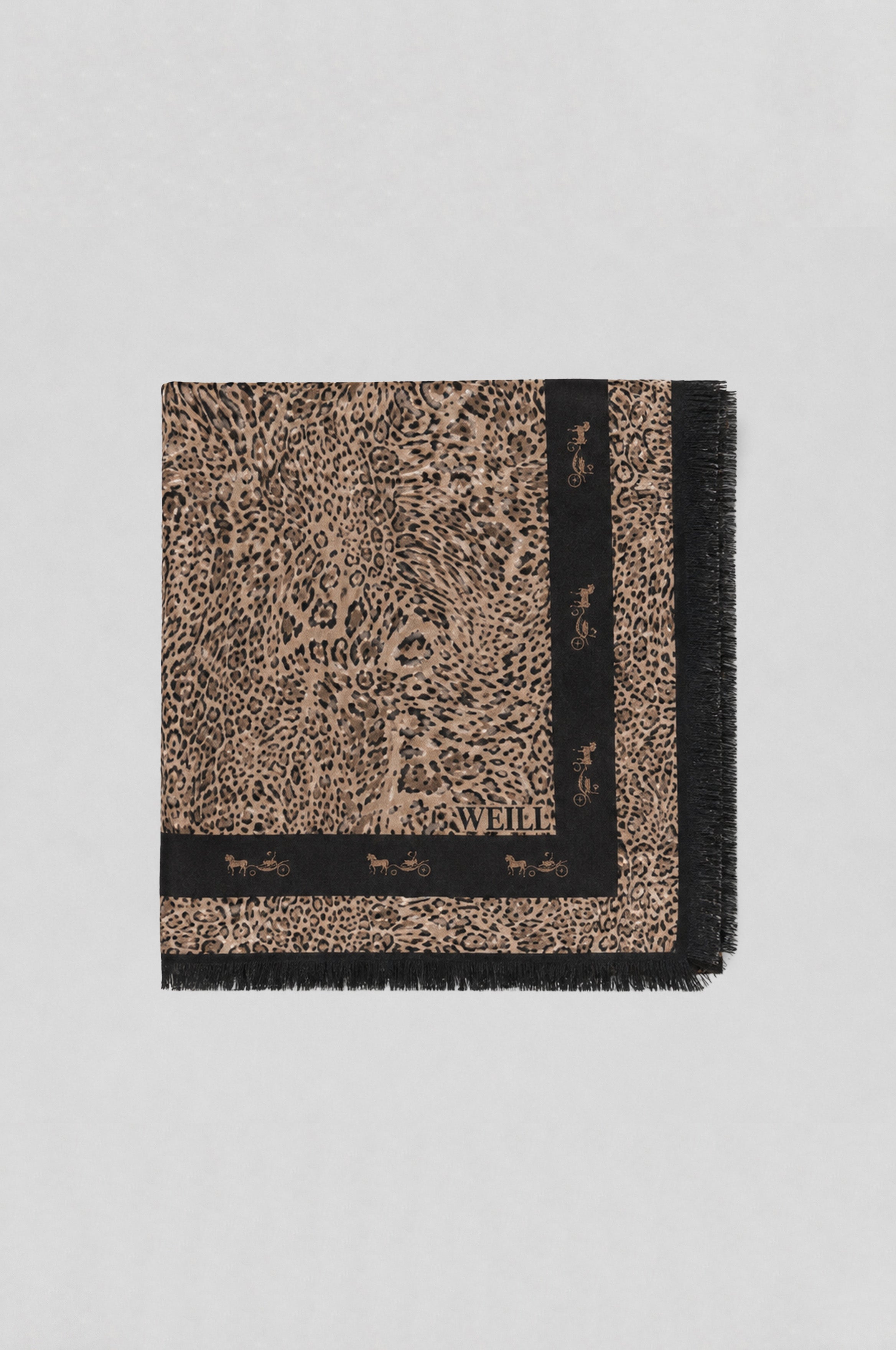 Wool and silk scarf
