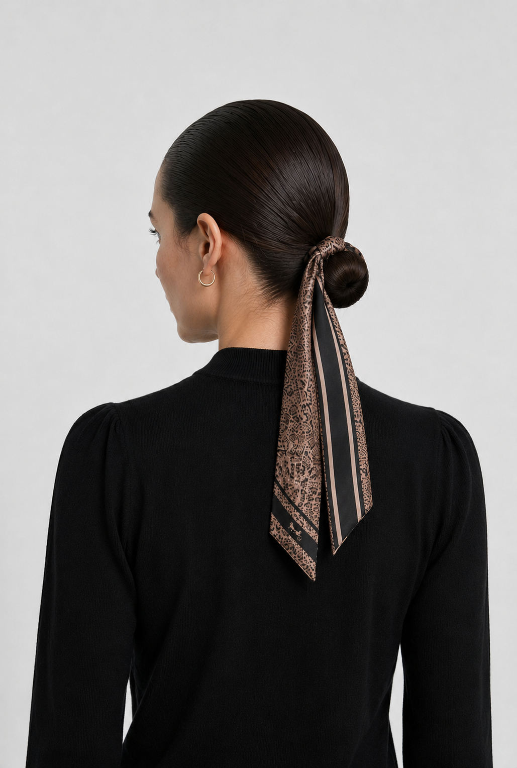 Silk ribbon scarf