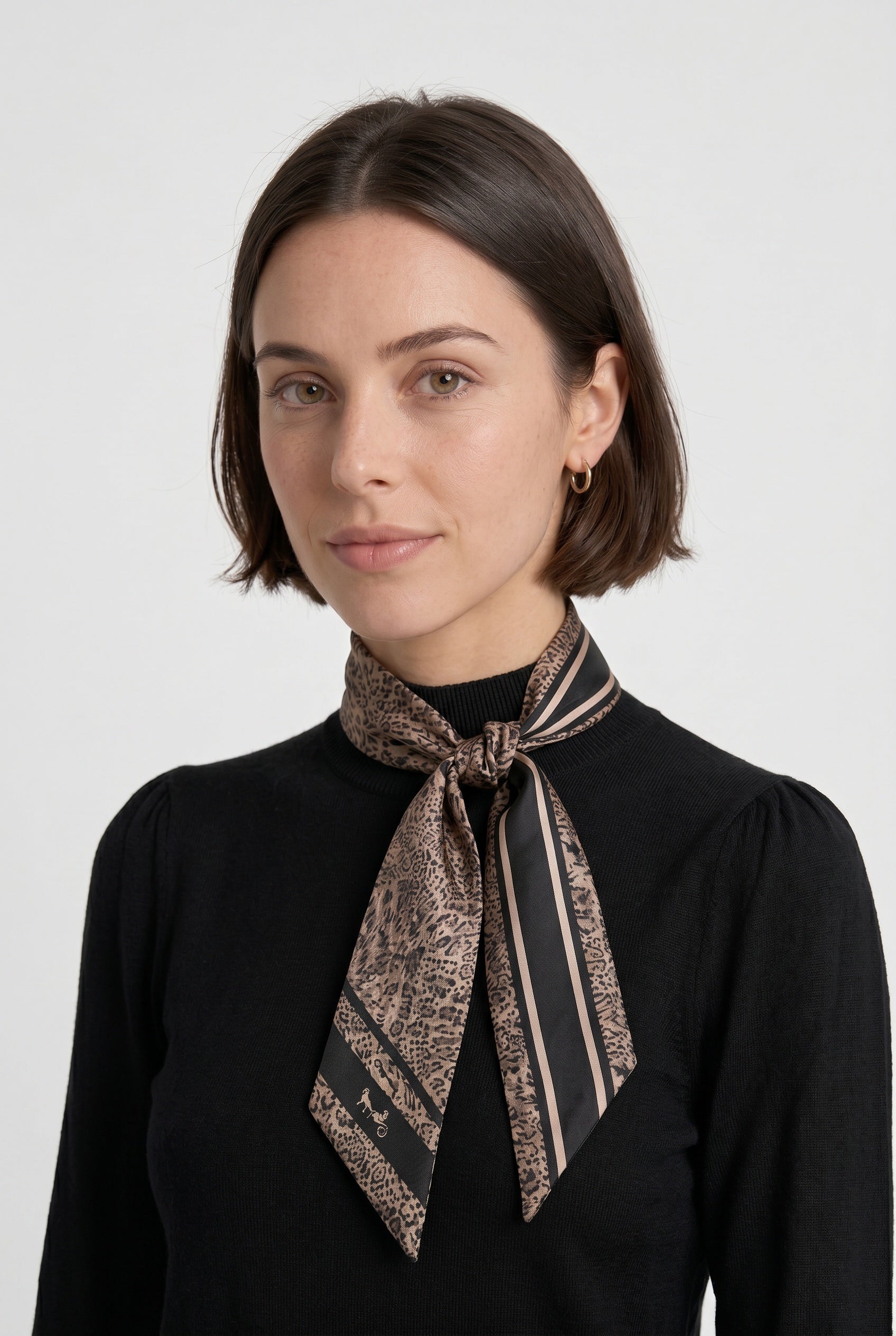 Silk ribbon scarf