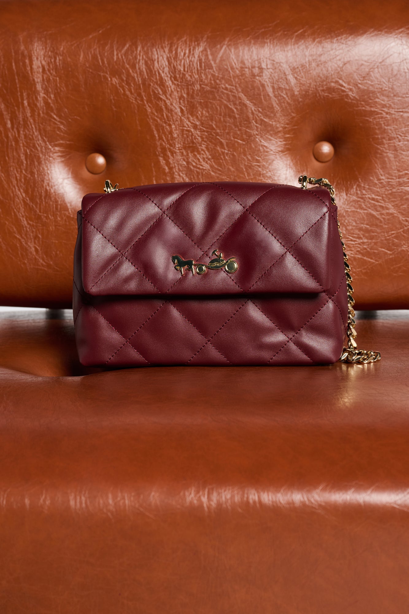 Sac Romy en cuir matelassé