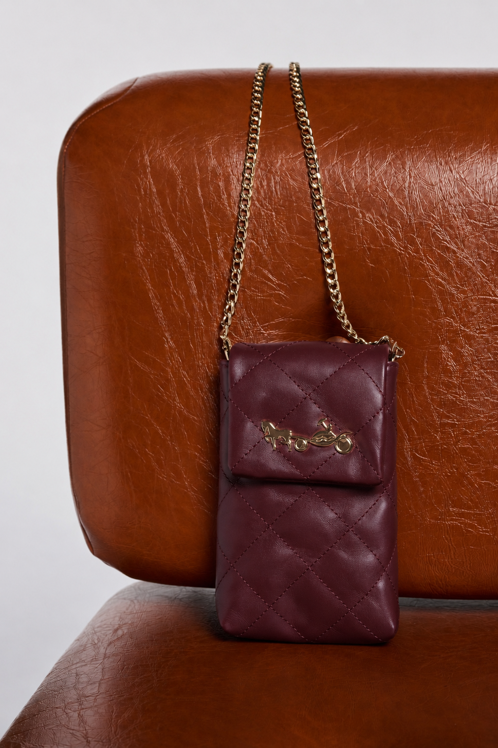 Pochette en cuir Romy