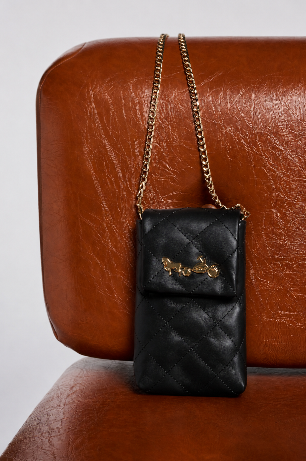Pochette en cuir Romy