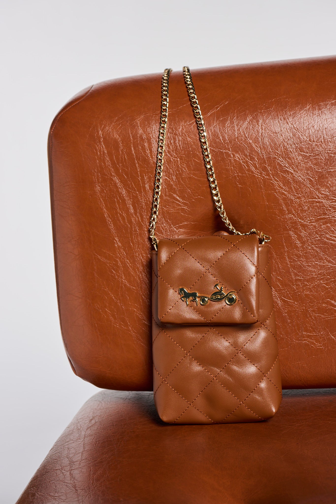 Pochette en cuir Romy