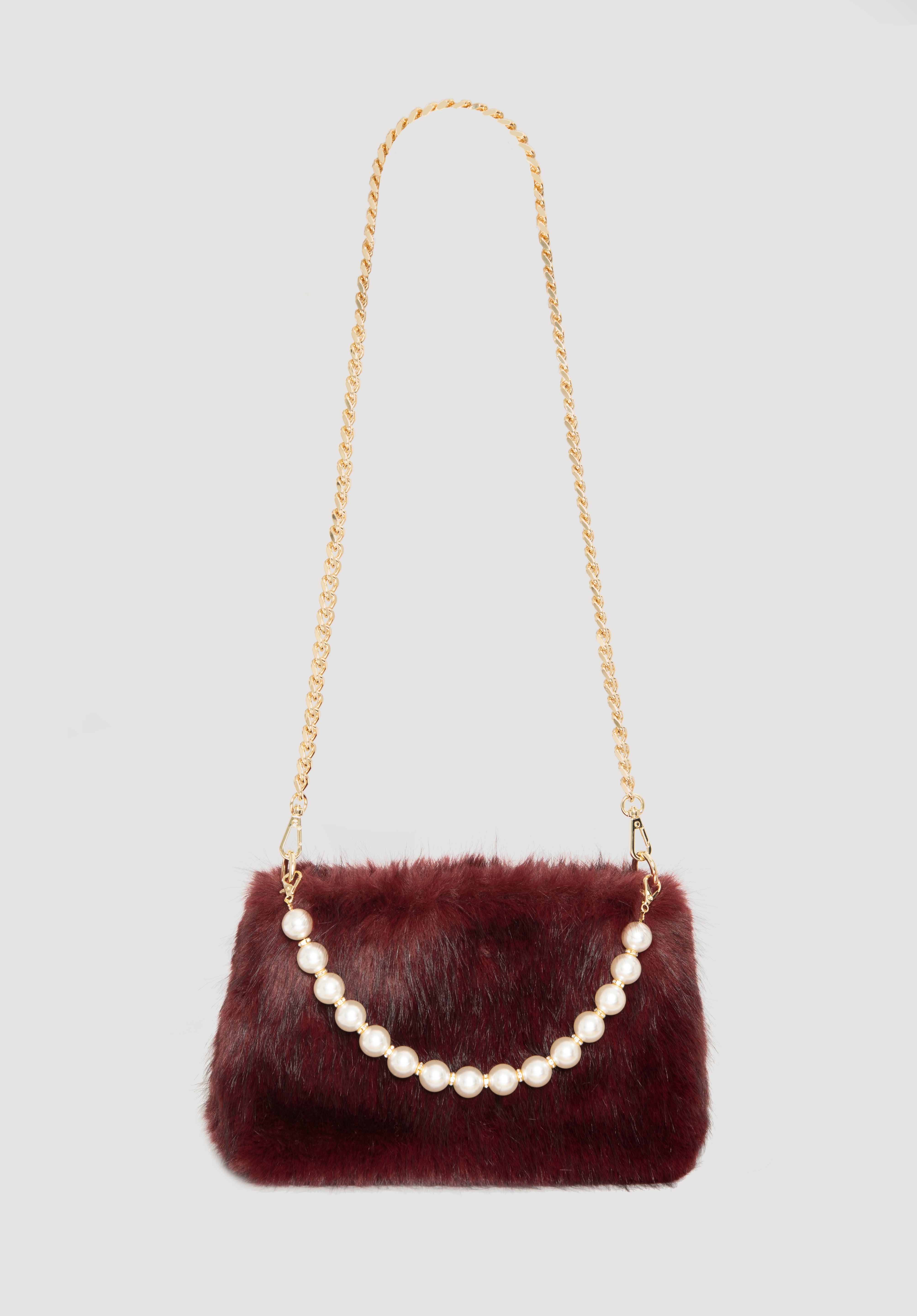 Pochette Flocon en eco-fourrure
