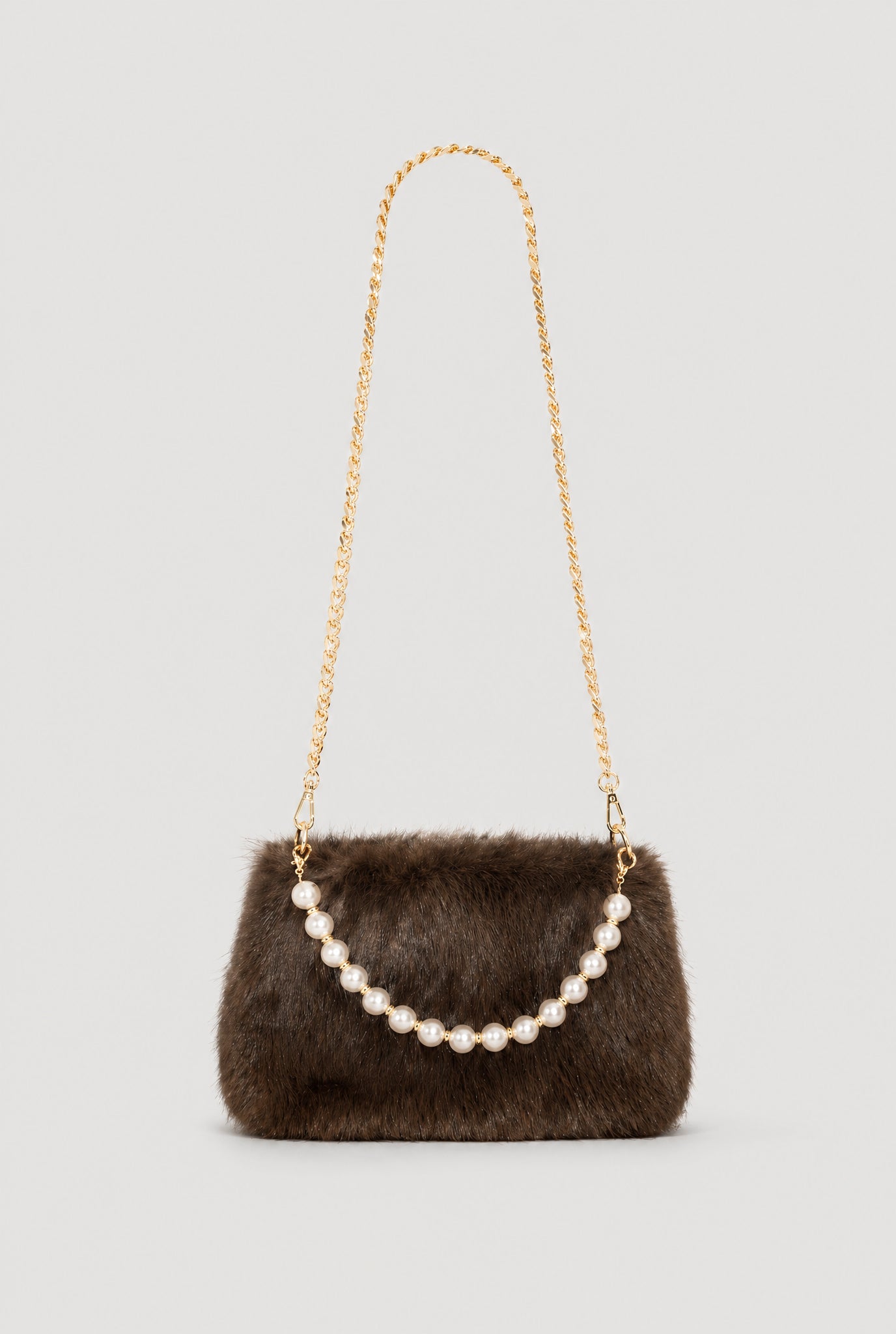 Pochette Flocon en eco-fourrure