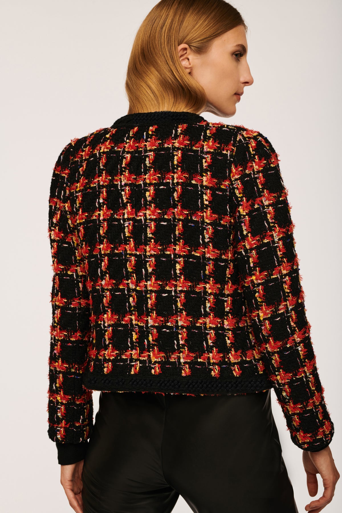 Veste courte en tweed