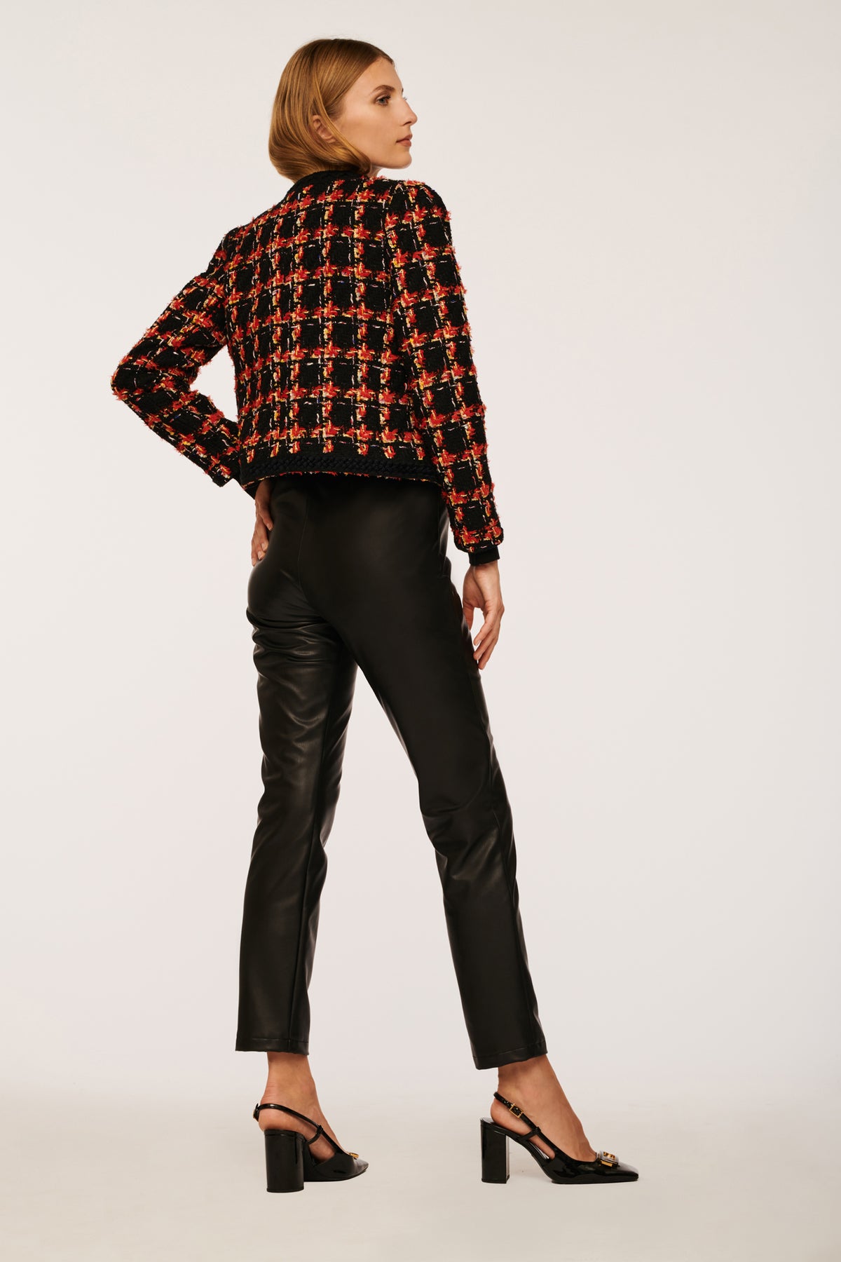 Veste courte en tweed