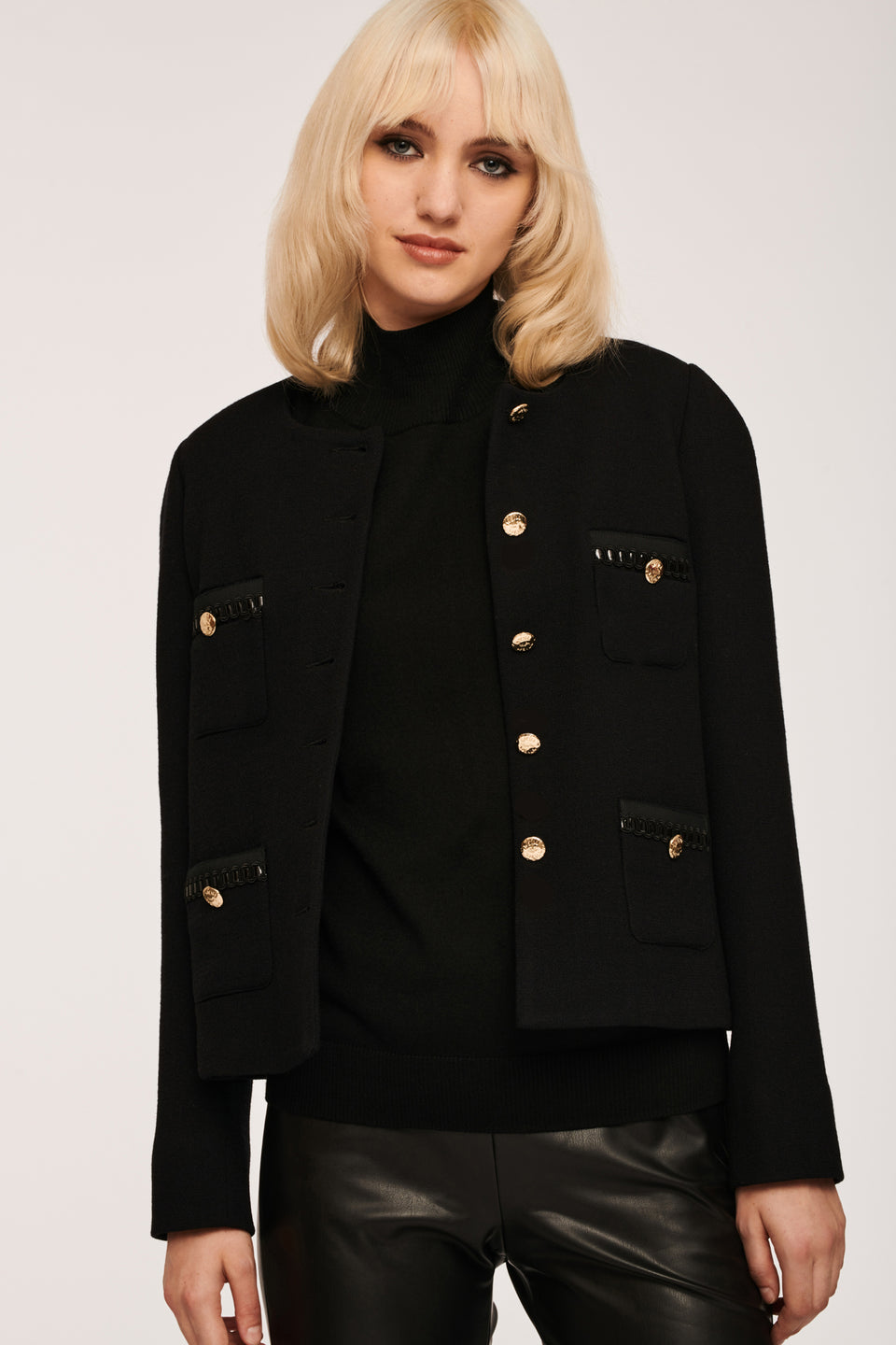 Veste en crêpe de laine