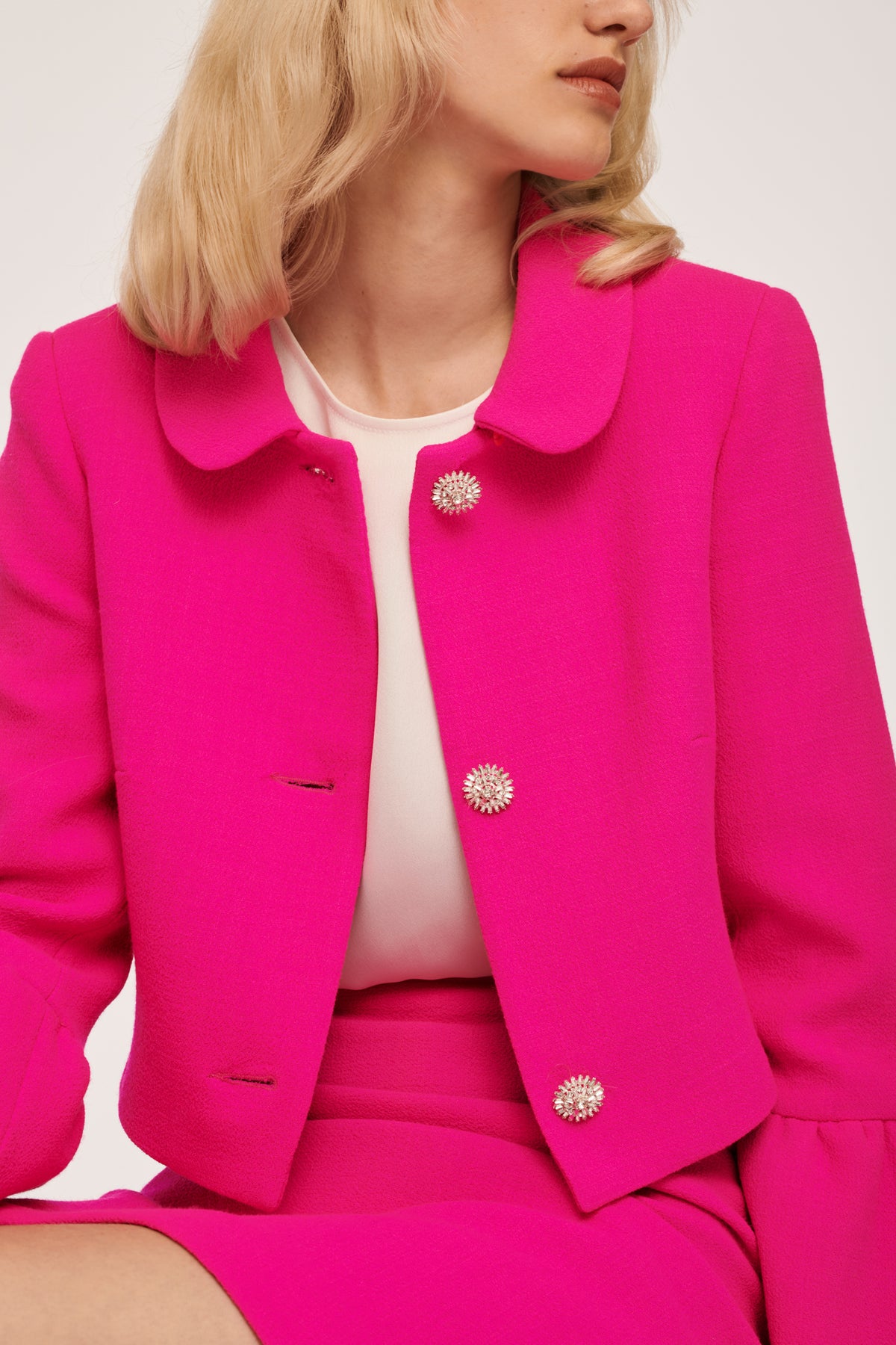 Veste en crêpe de laine