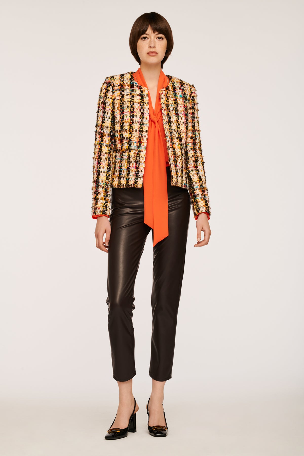 Veste en tweed fantaisie
