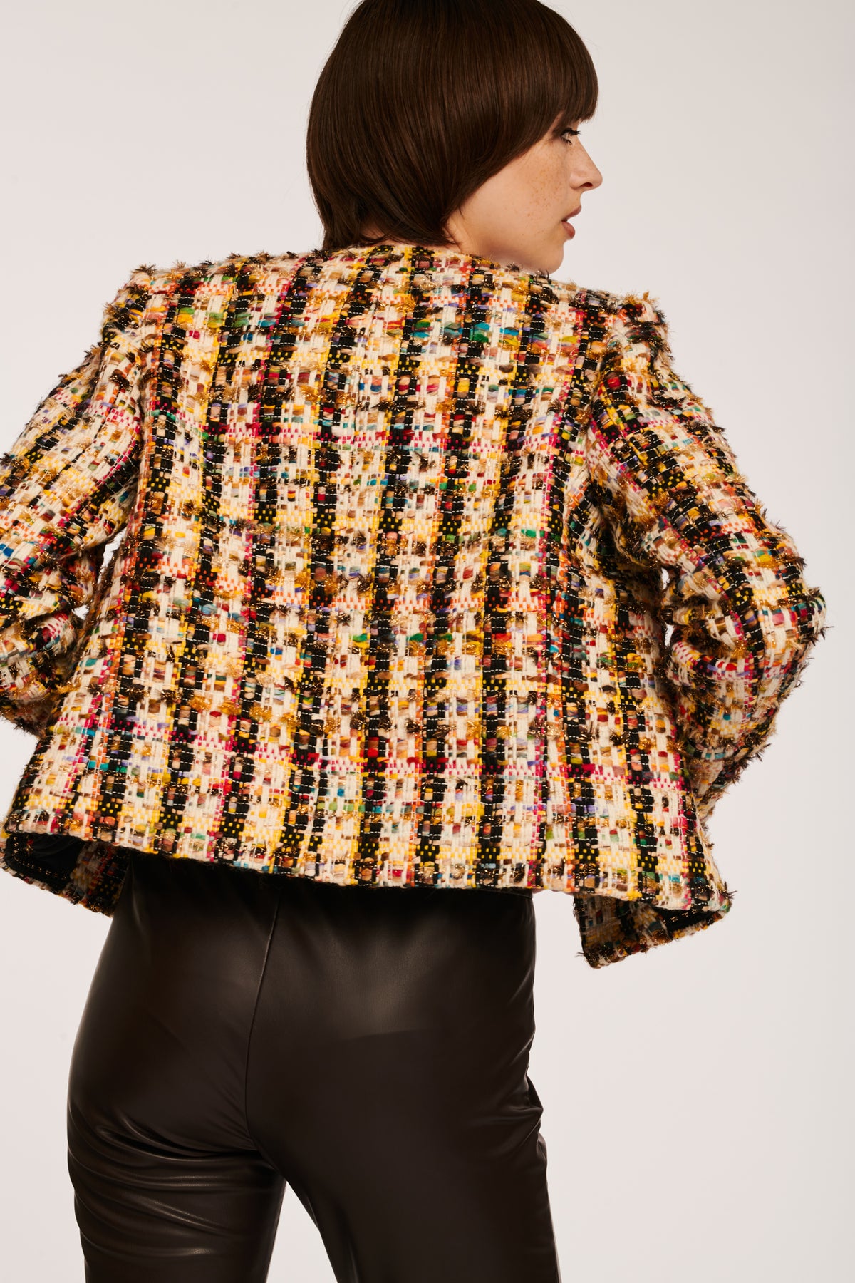 Veste en tweed fantaisie