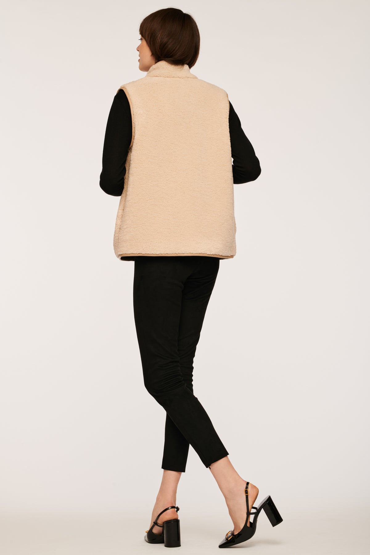 Veste sans manches bi-matière