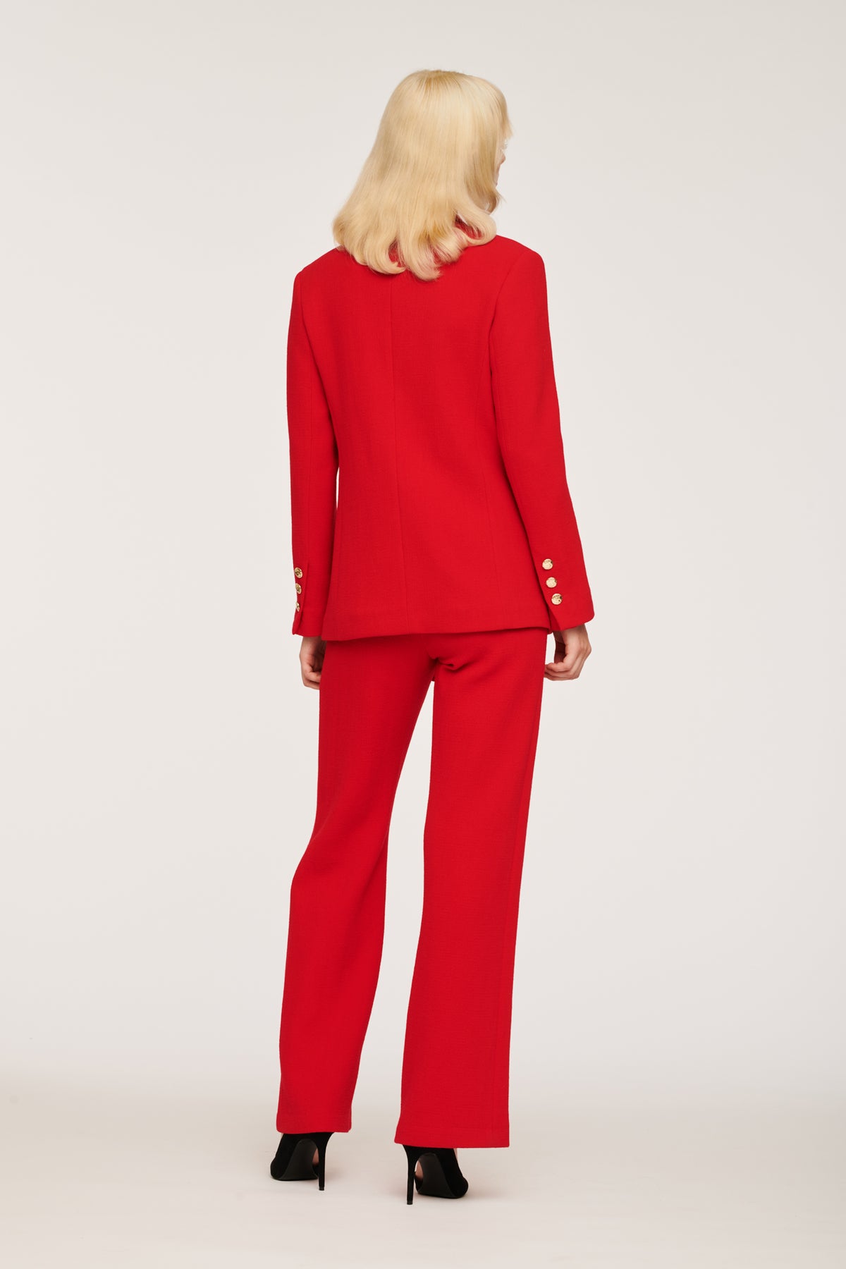 Veste blazer en crêpe de laine
