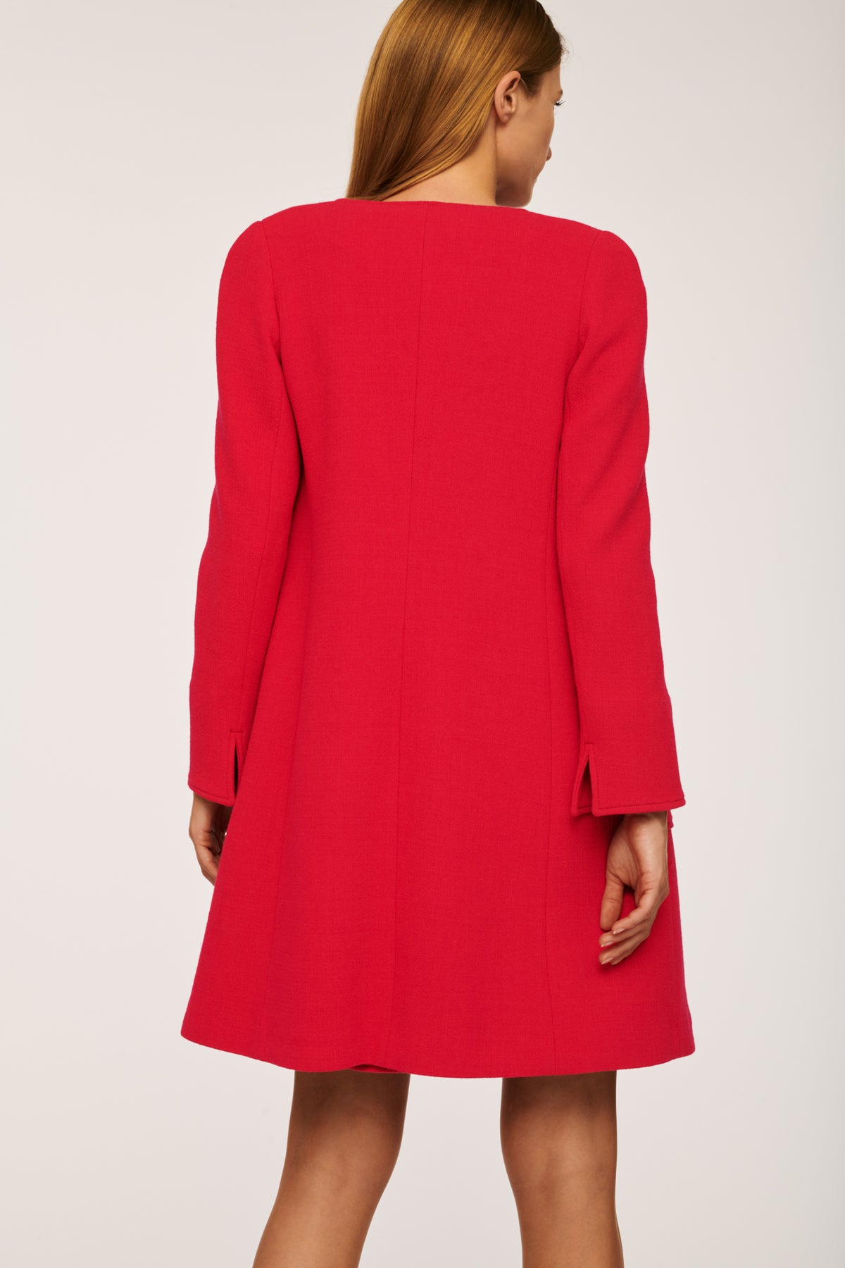 Manteau en crêpe de laine