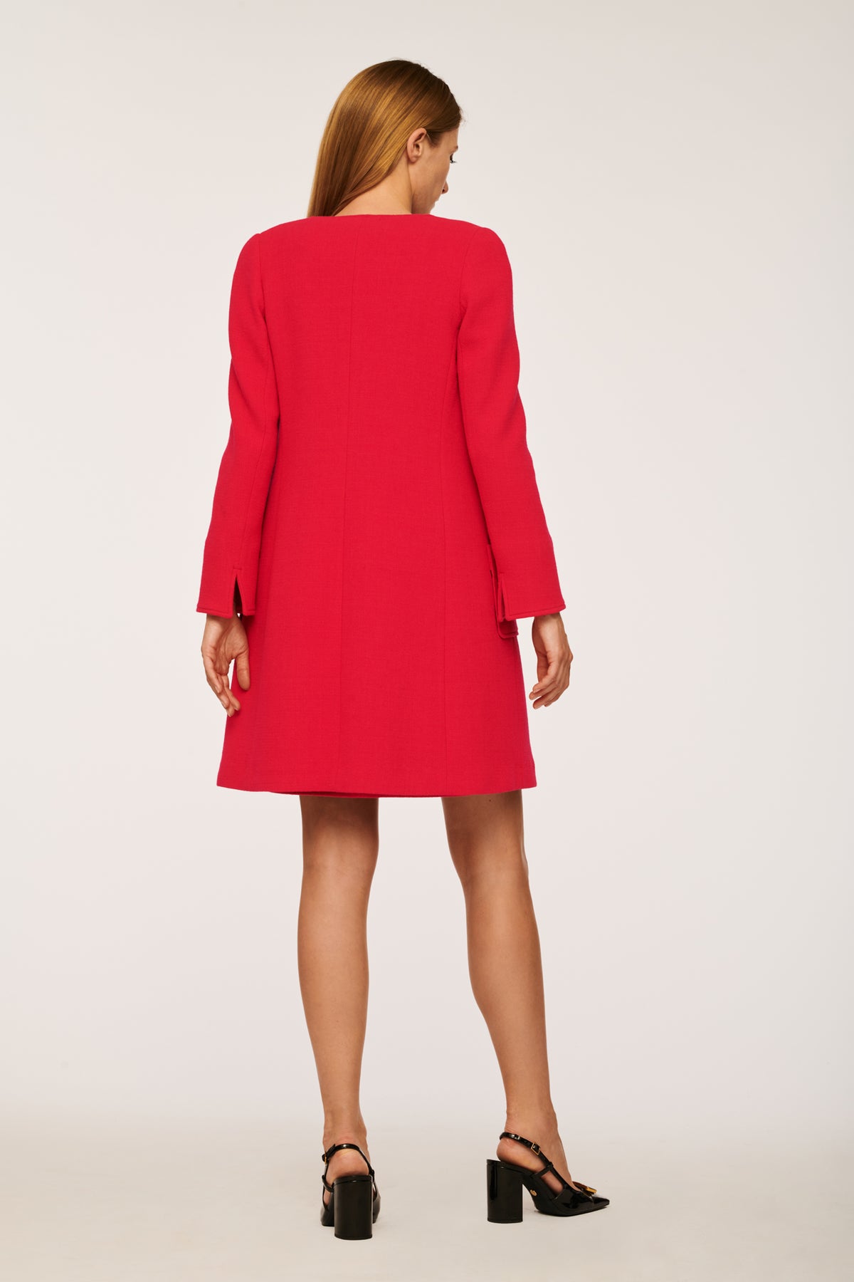 Manteau en crêpe de laine