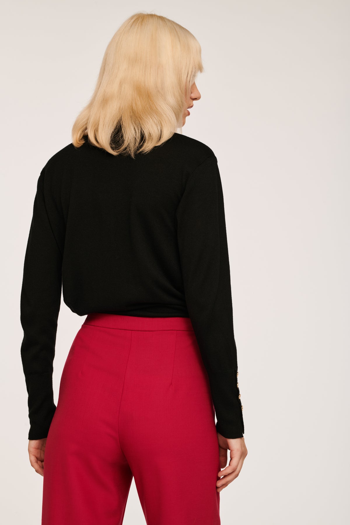 Pantalon à pont en laine