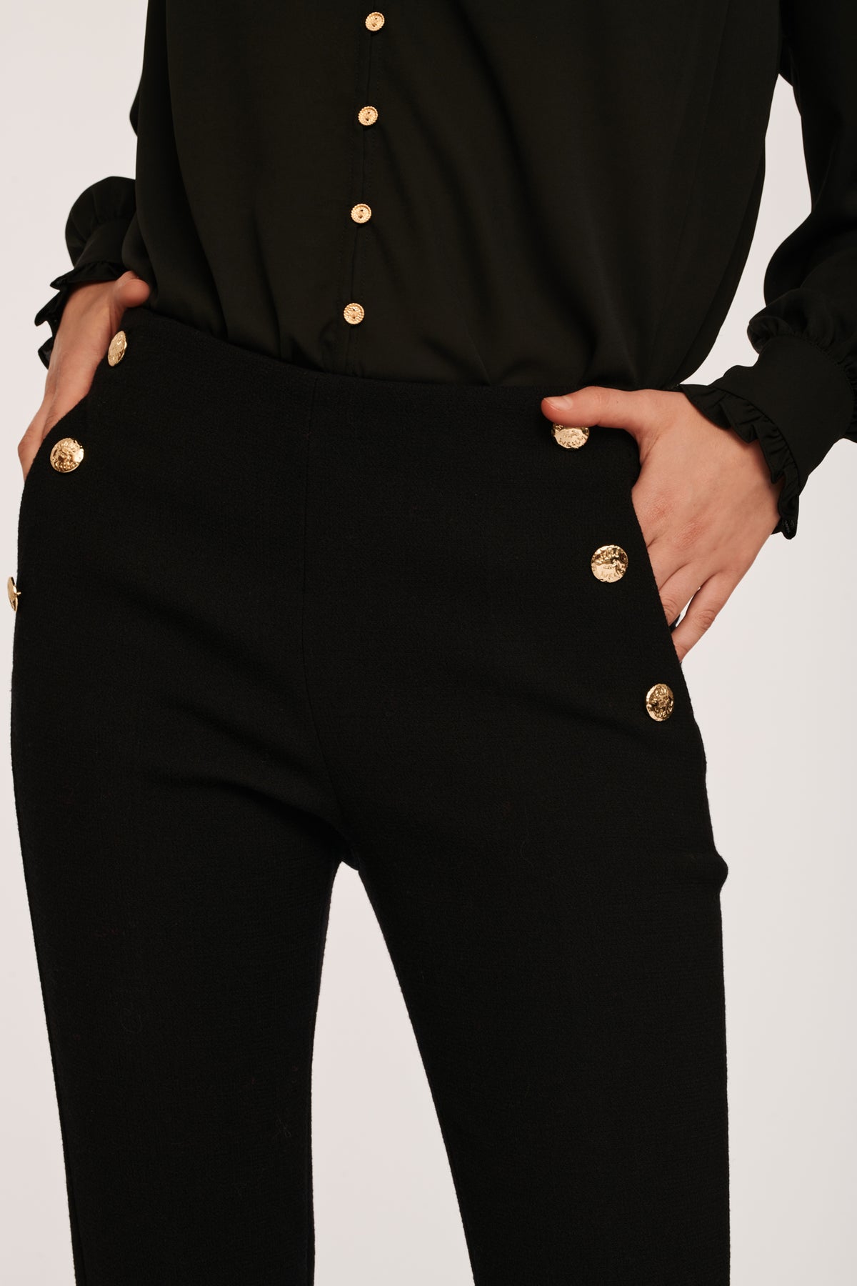 Pantalon crêpe de laine