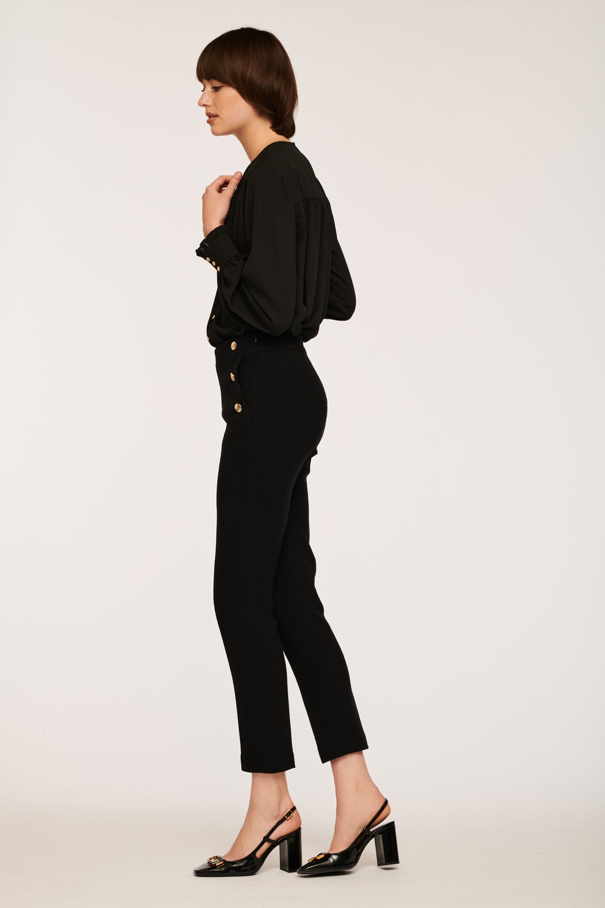Pantalon crêpe de laine