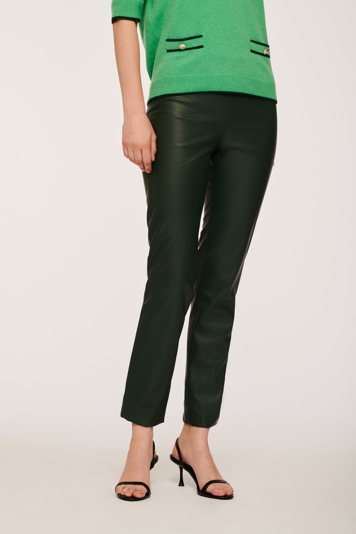 Legging en cuir vegan