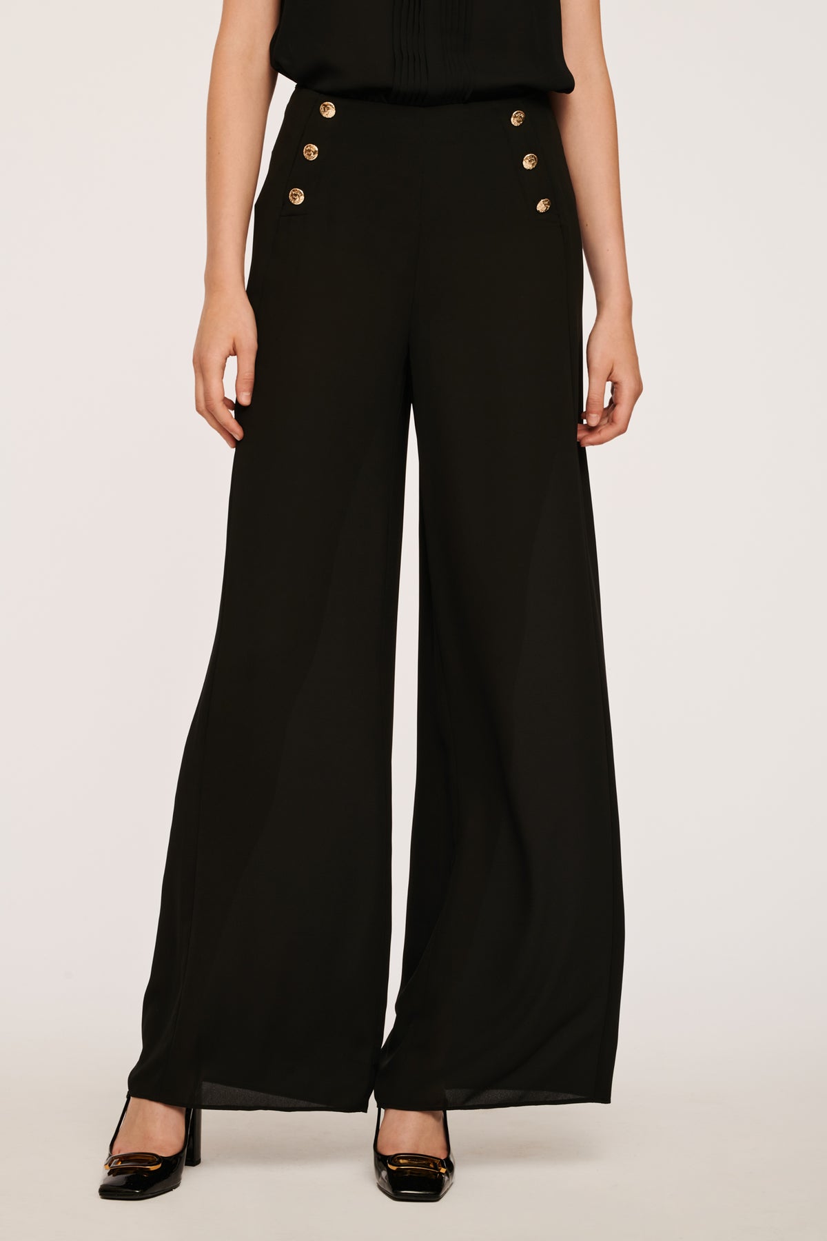 Pantalon fluide à pont