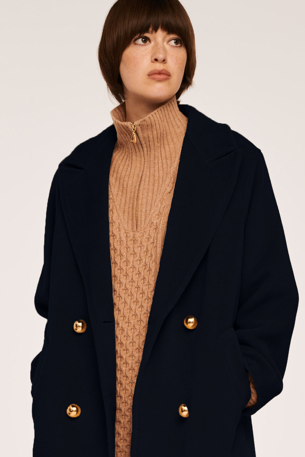 Manteau en laine vierge