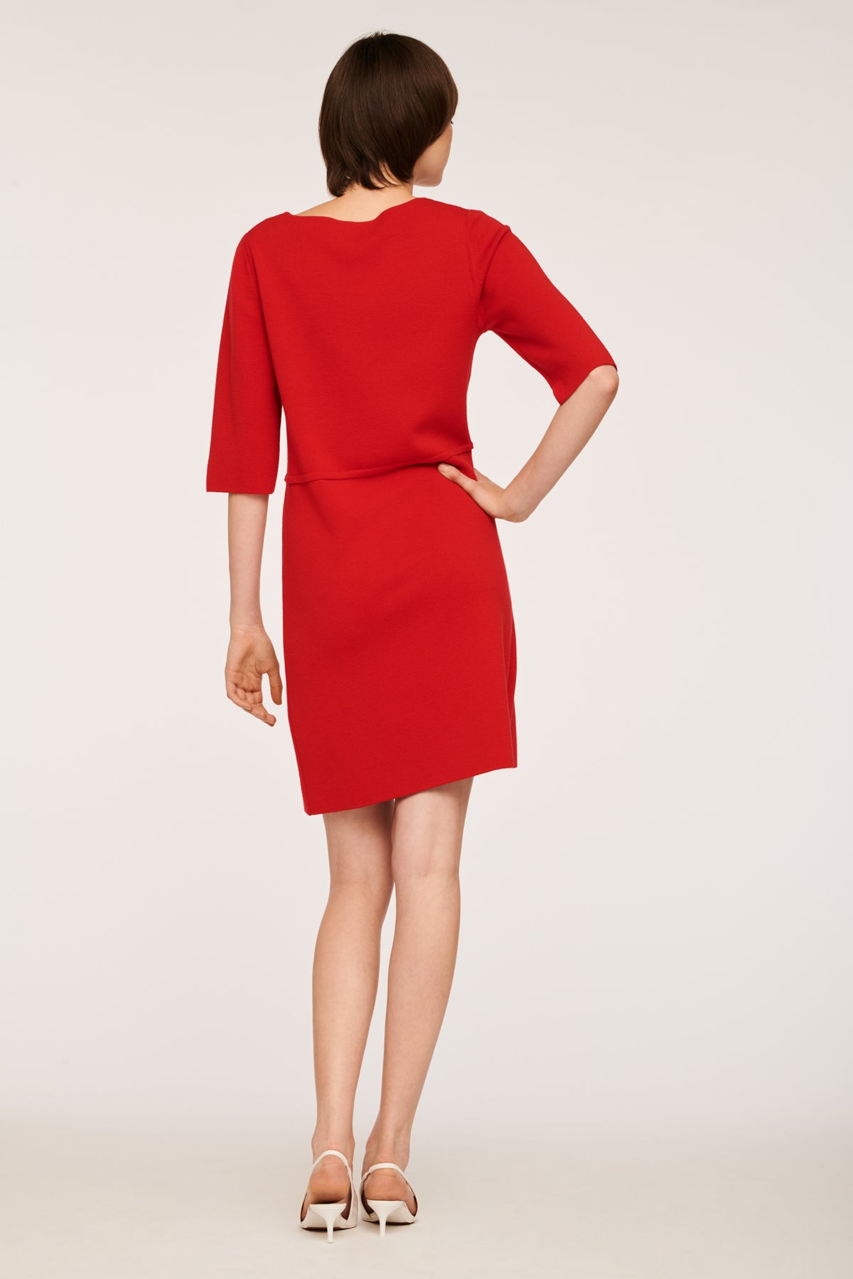 Robe courte en maille