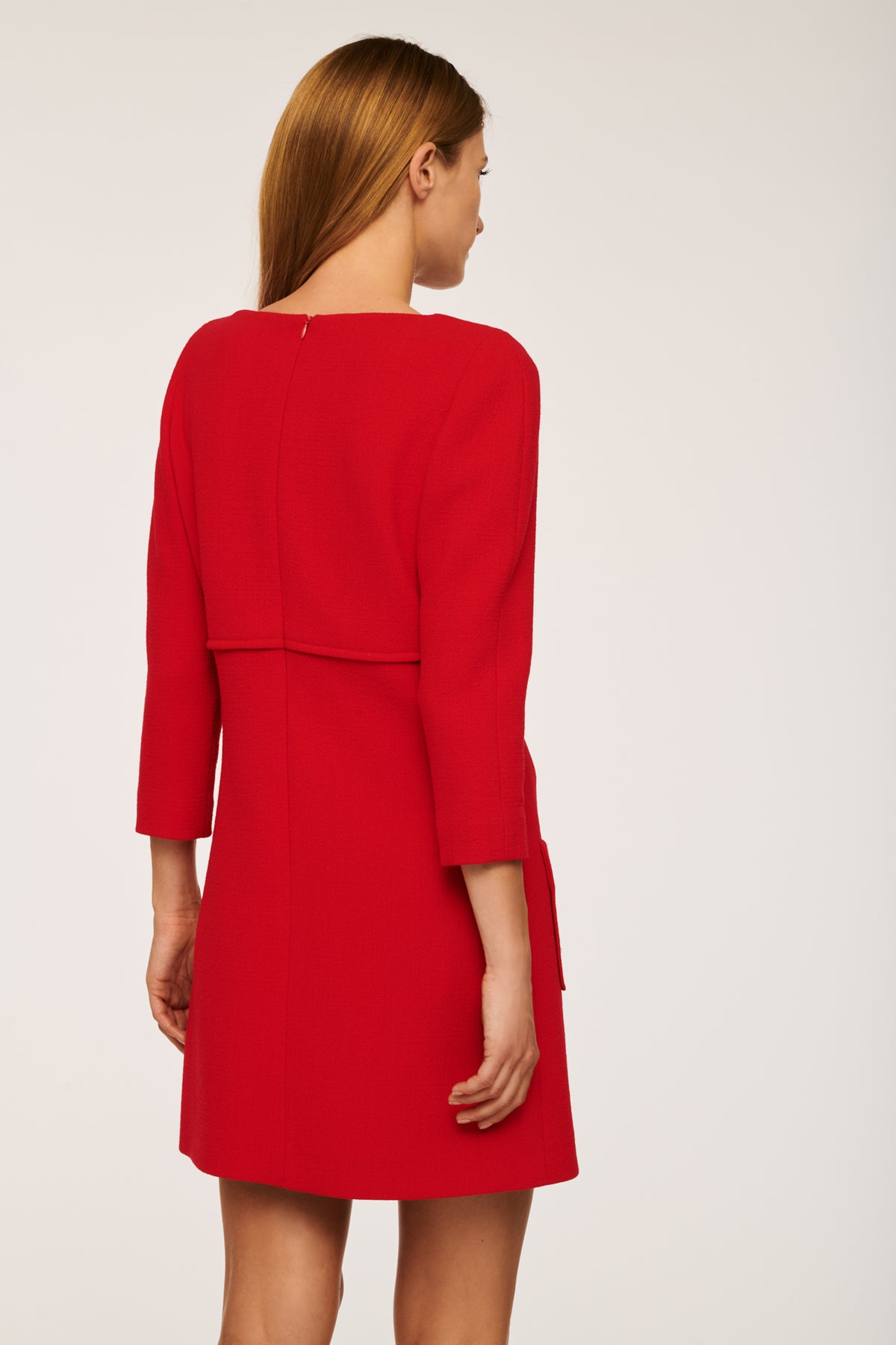 Robe courte en crêpe