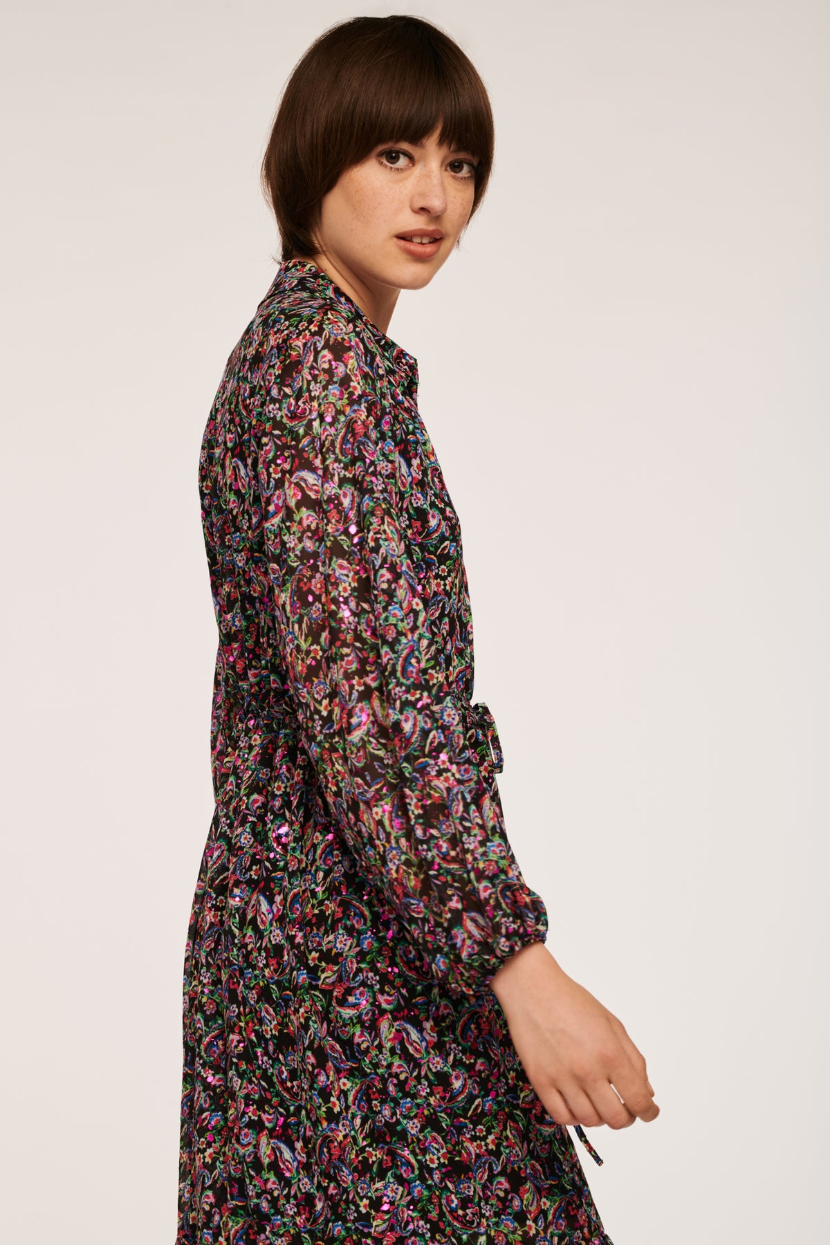 Robe longue imprimée esprit bohème