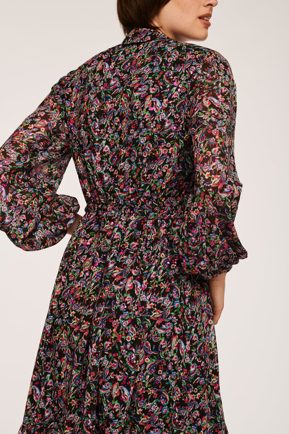 Robe longue imprimée esprit bohème