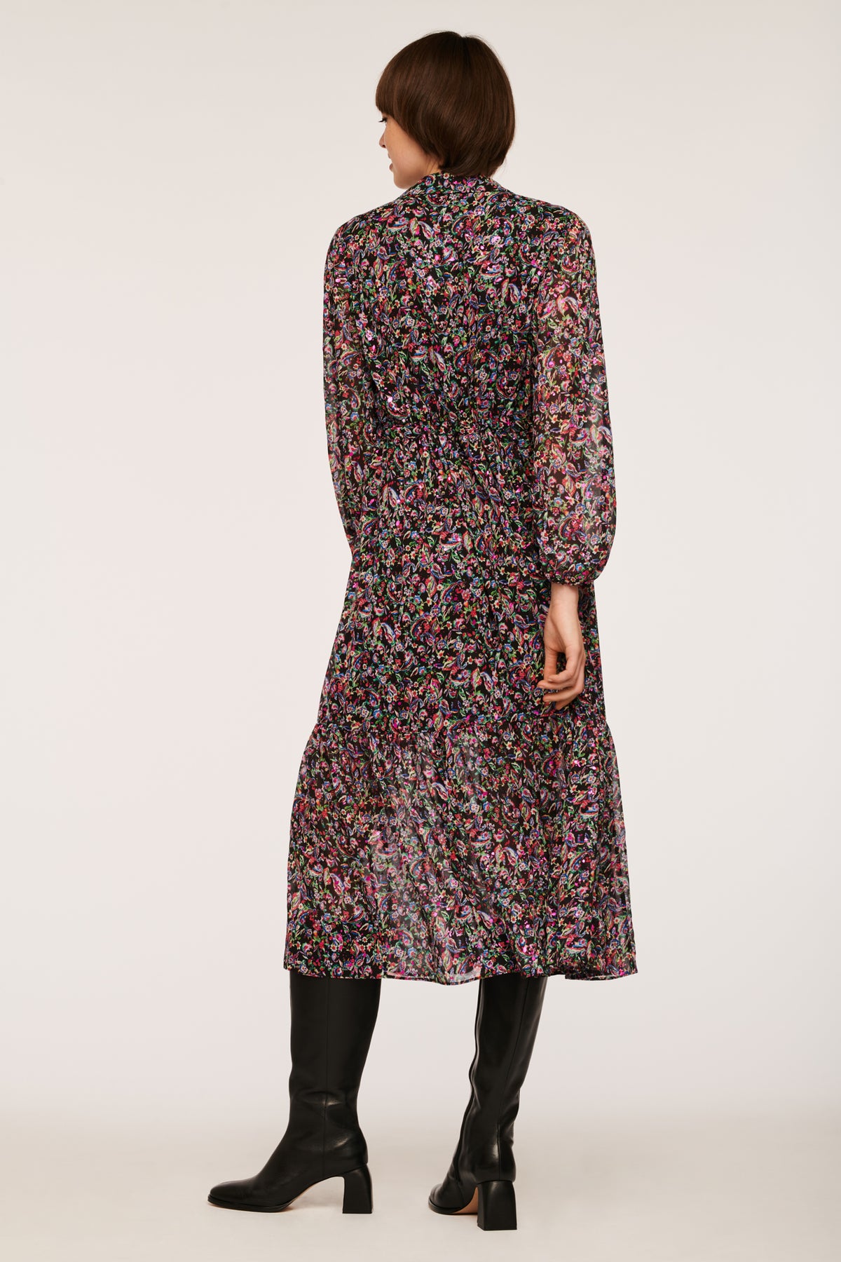 Robe longue imprimée esprit bohème