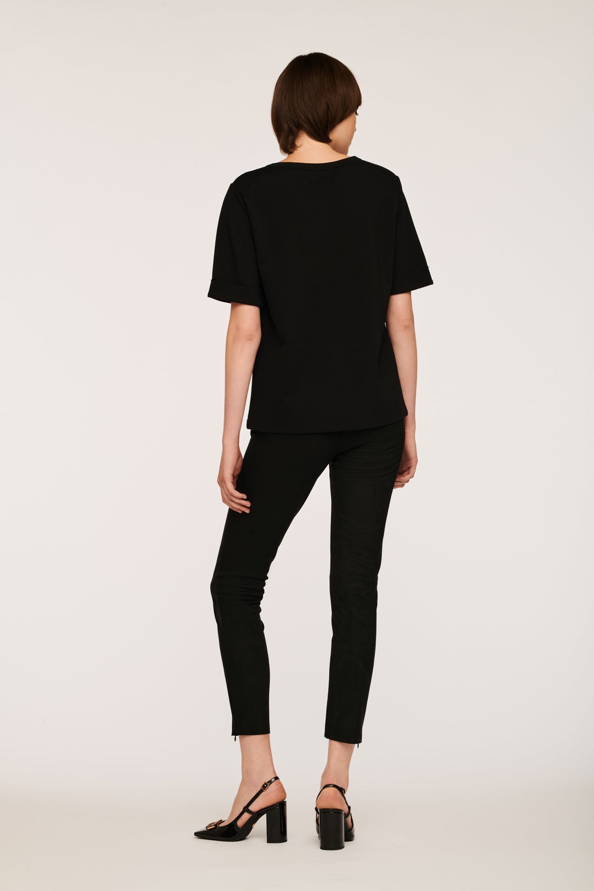 T-shirt logo strass et studs