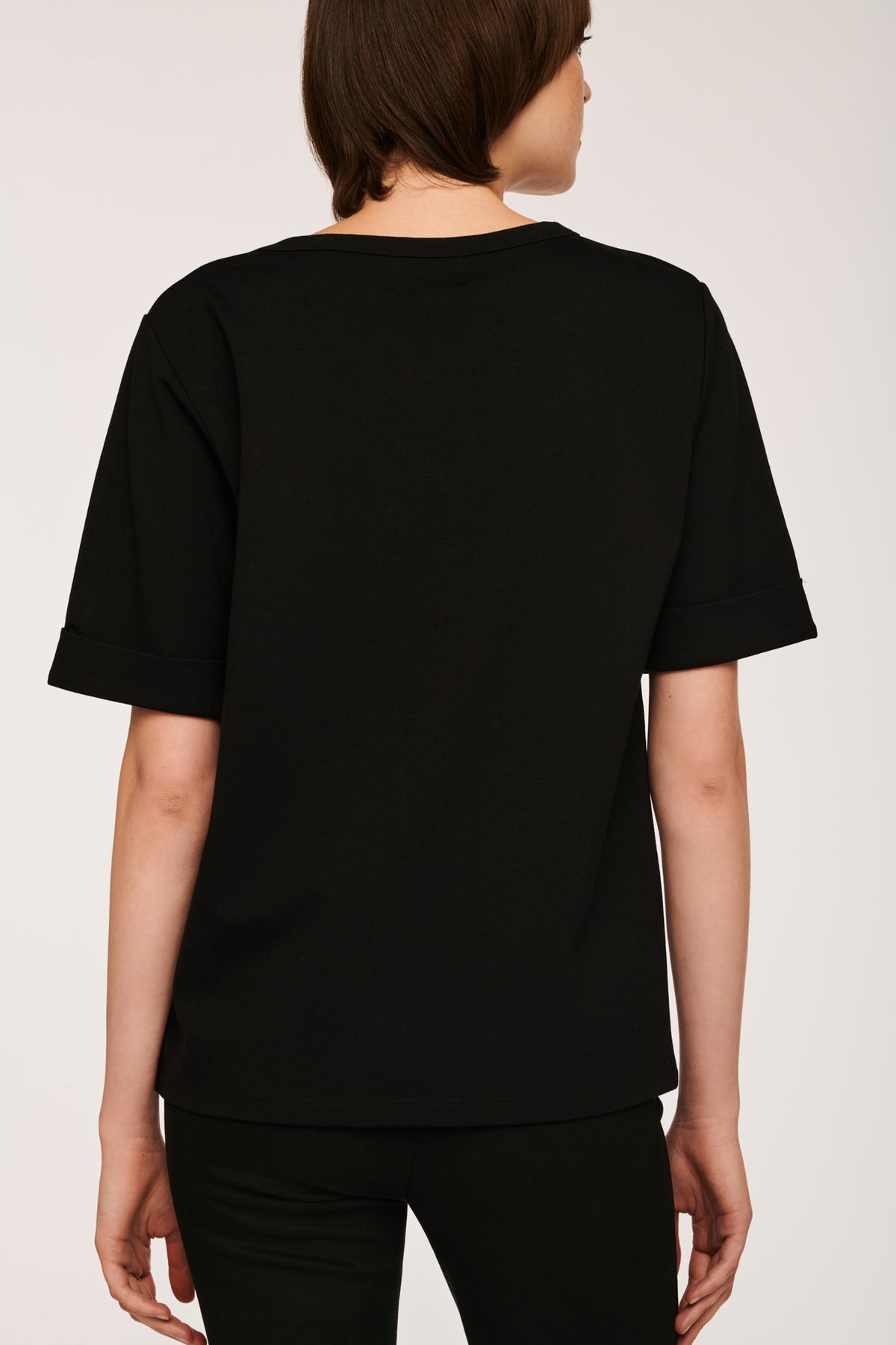 T-shirt logo strass et studs