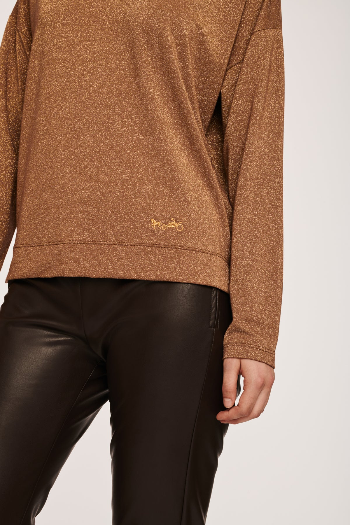 T-shirt lurex manches longues