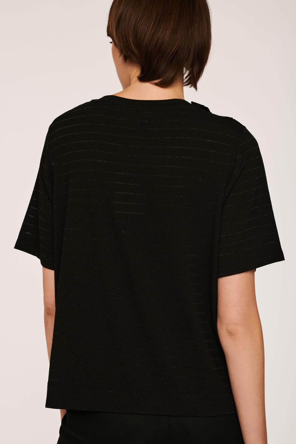 T-shirt à rayures ton sur ton
