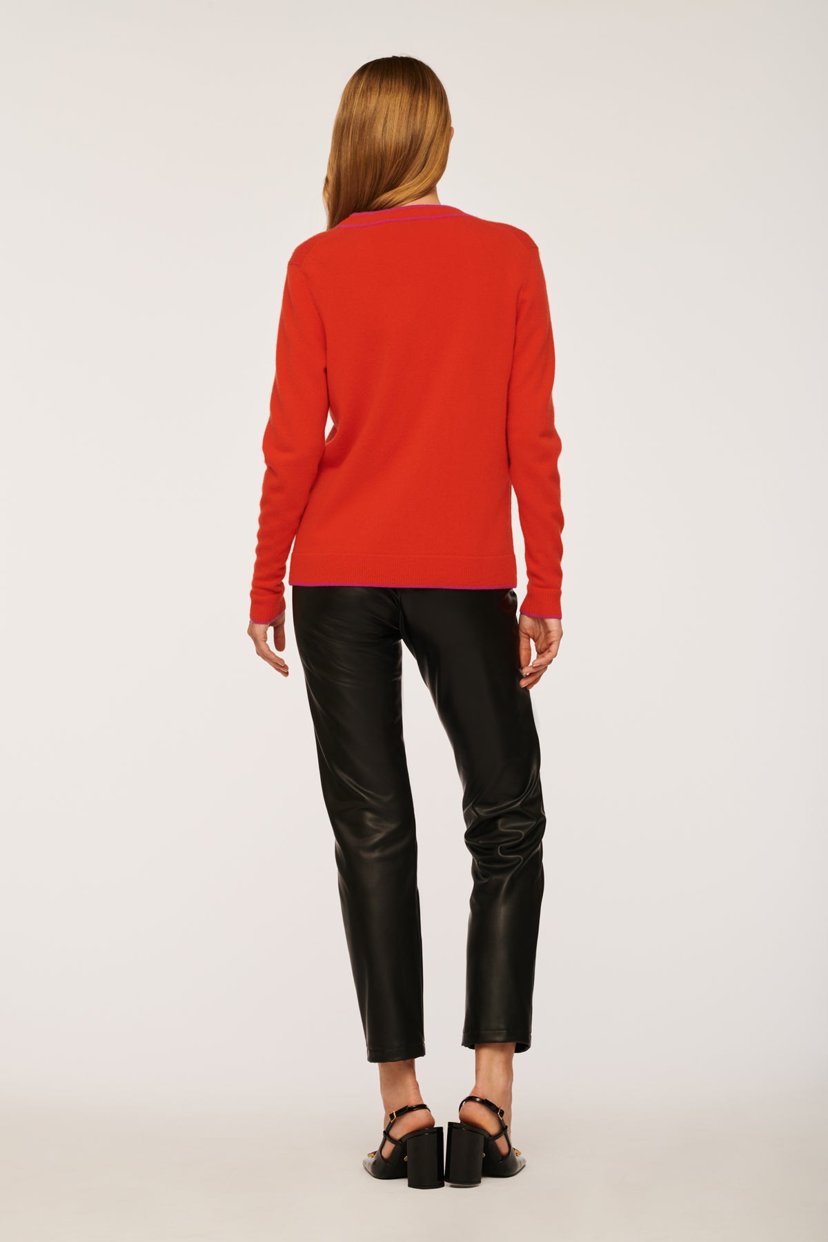 Cardigan bi-color en cachemire