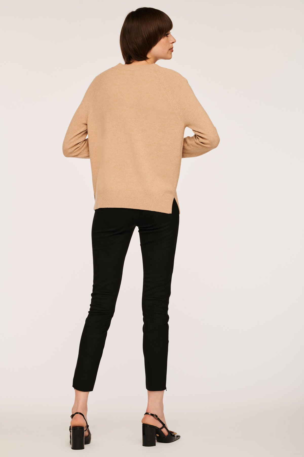 Pull col v en cachemire