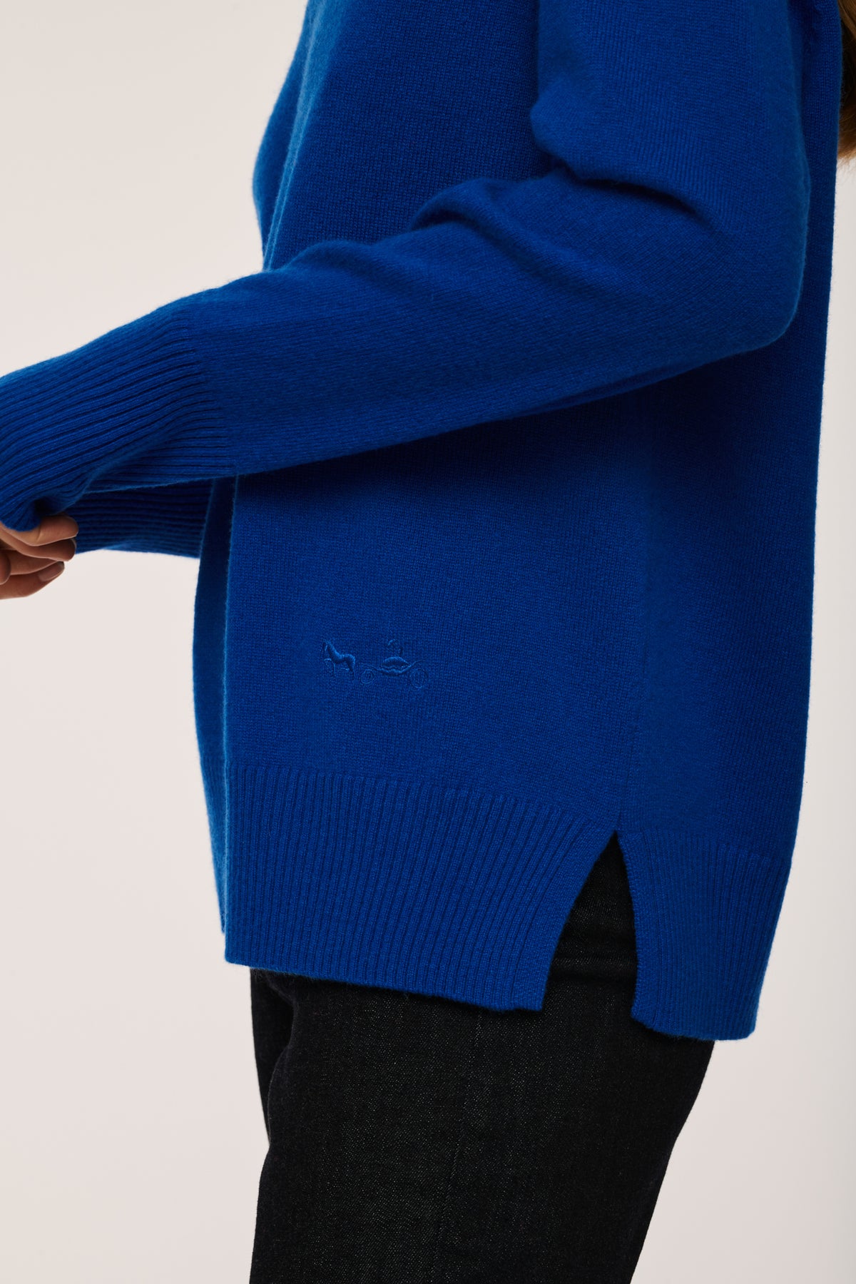 Pull col v en cachemire