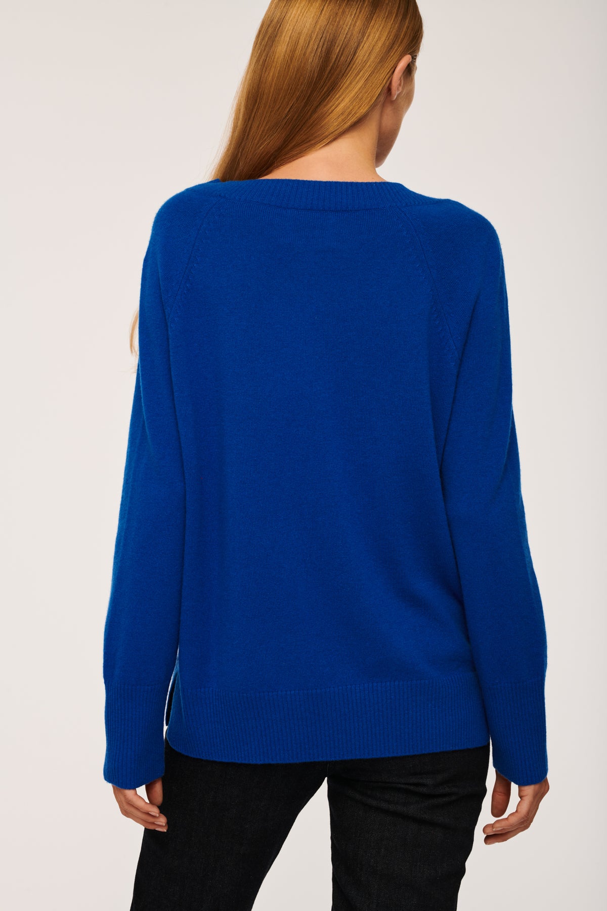 Pull col v en cachemire