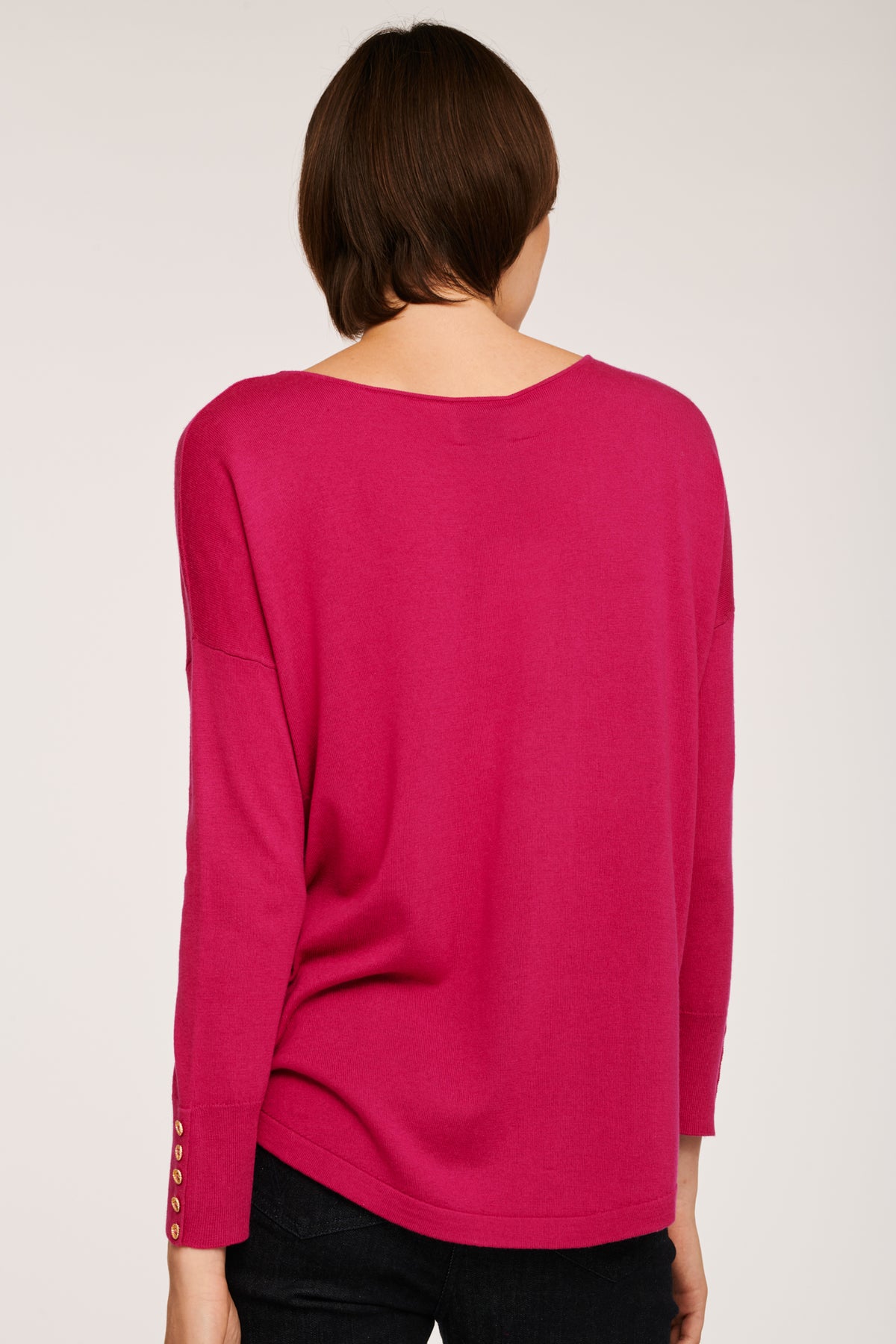 Pull col rond soie et cachemire