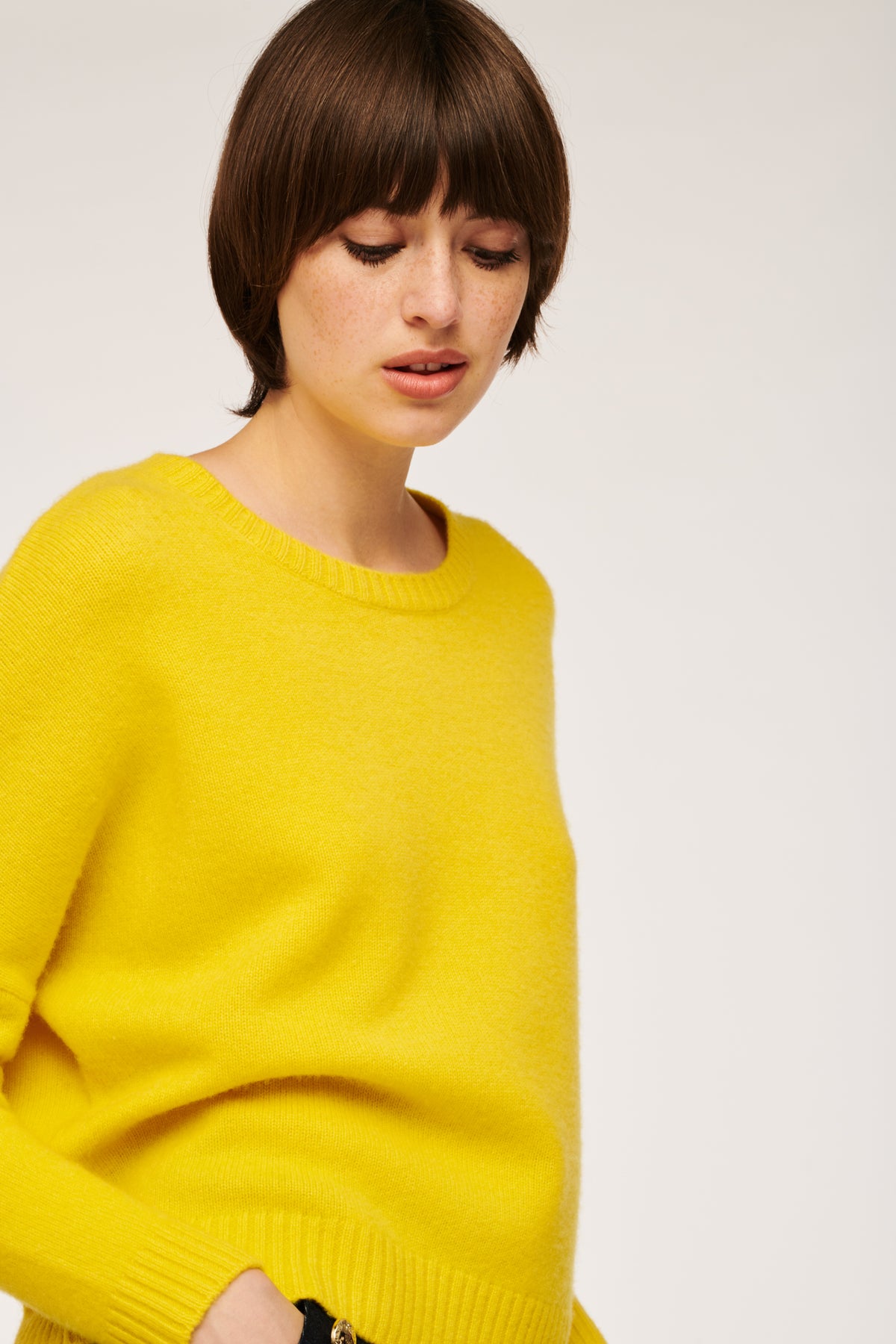 Pull col rond en cachemire