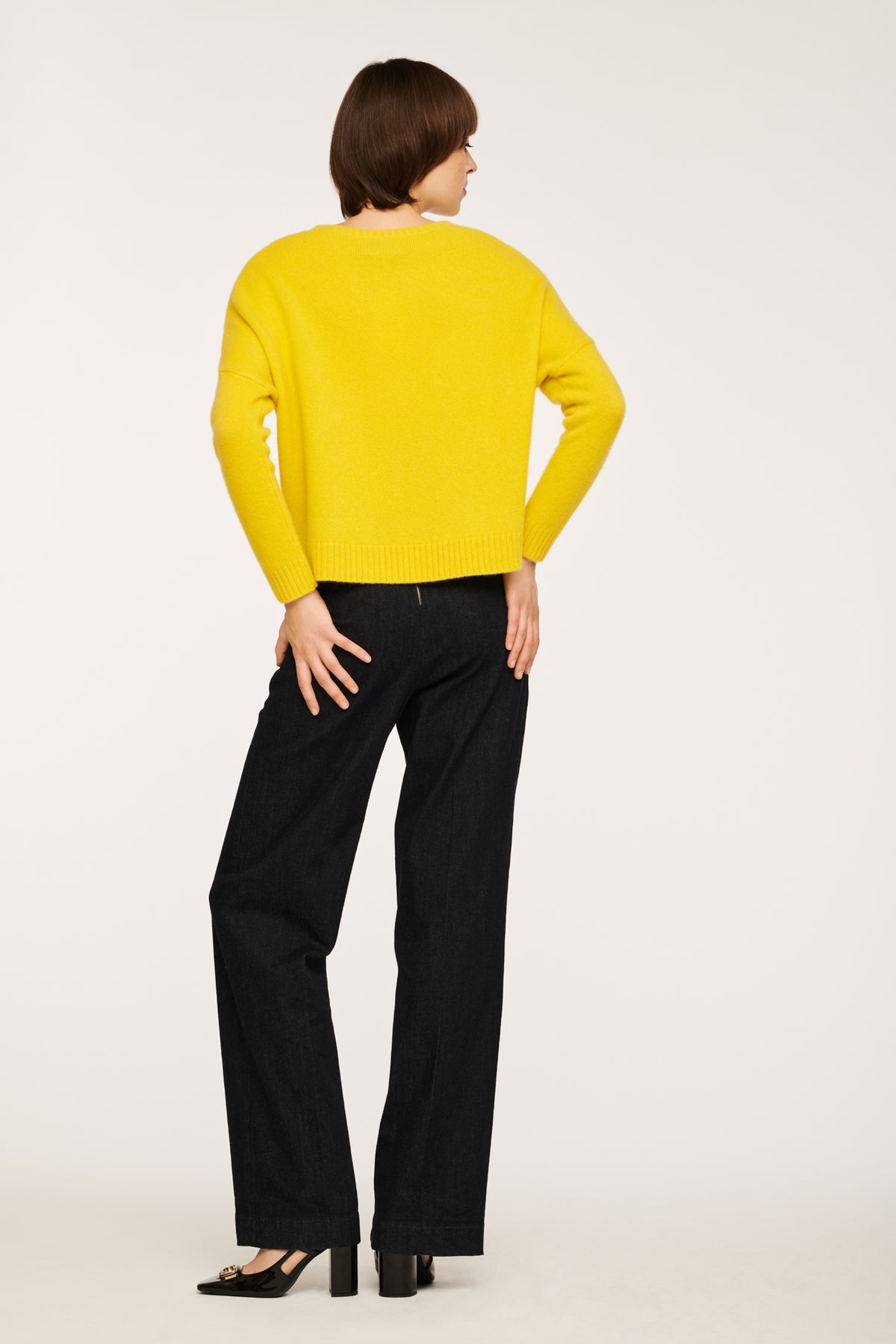 Pull col rond en cachemire