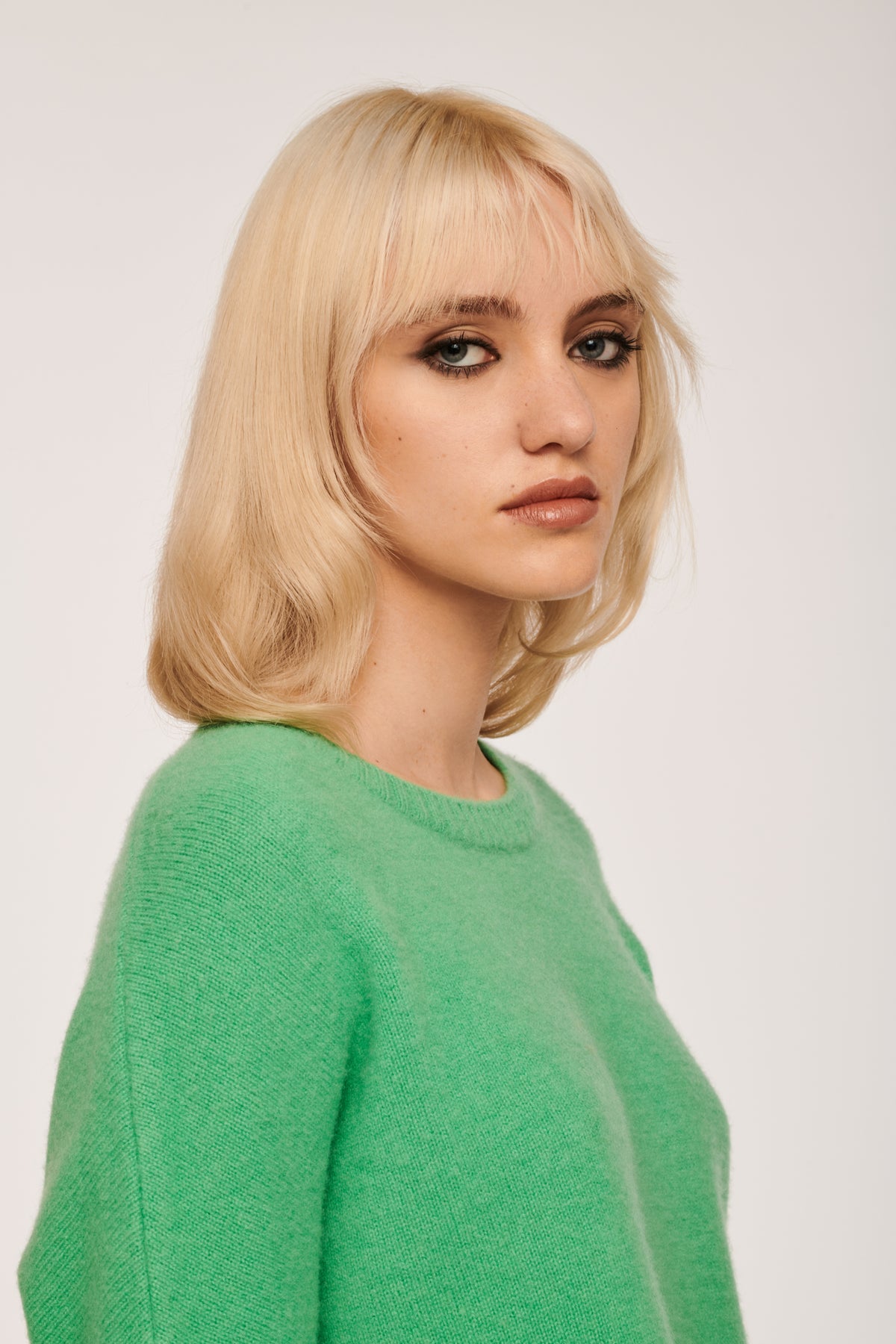 Pull col rond en cachemire