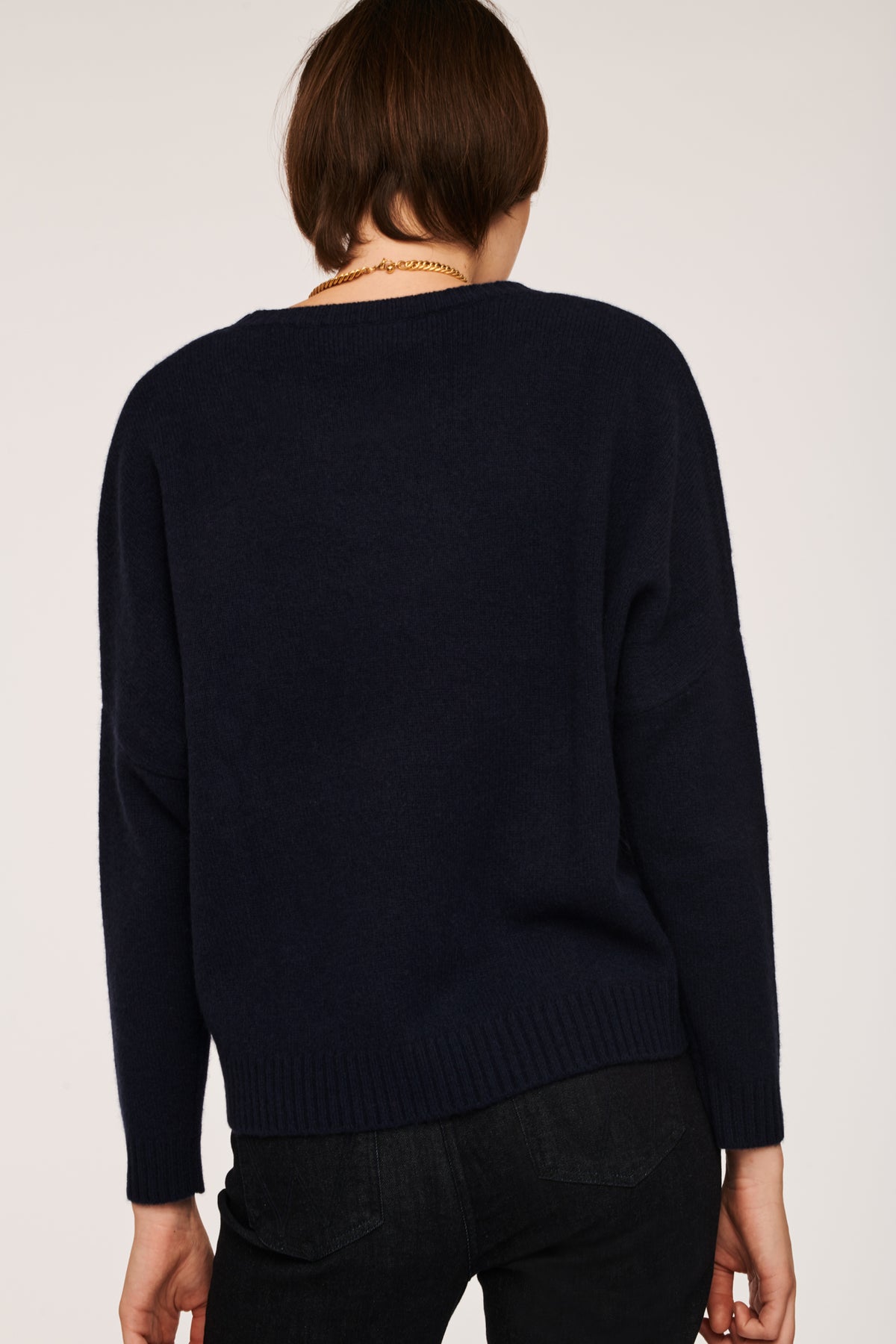 Pull col rond en cachemire