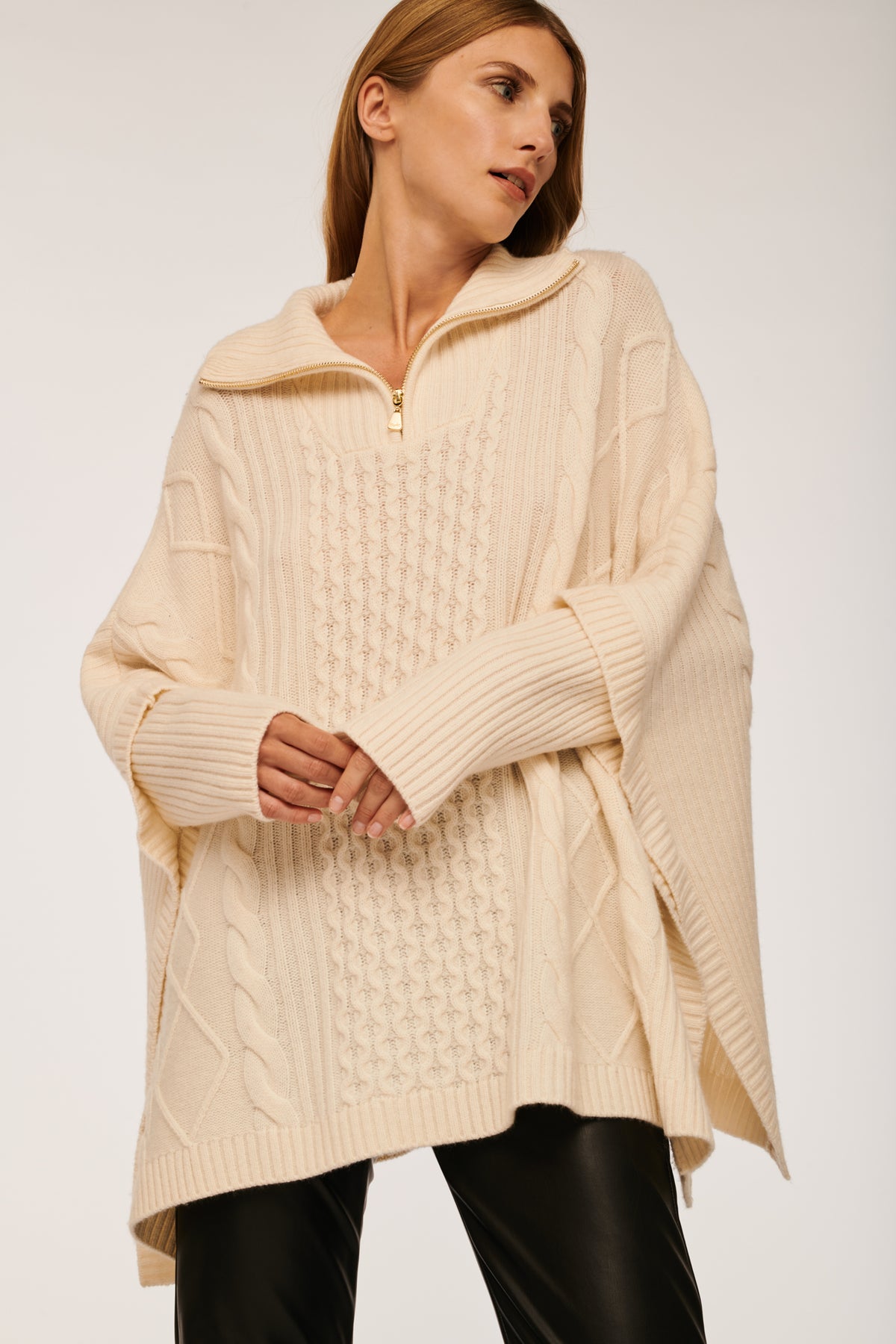 Pull poncho col camionneur