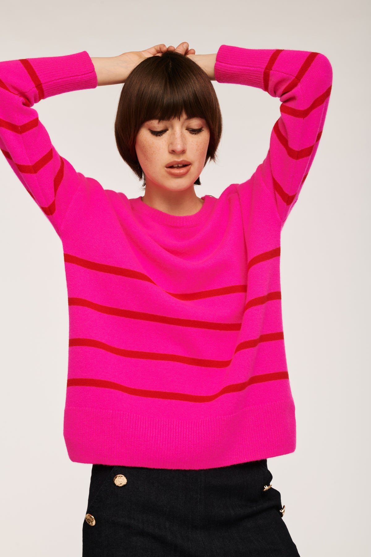 Pull marinière manches longues