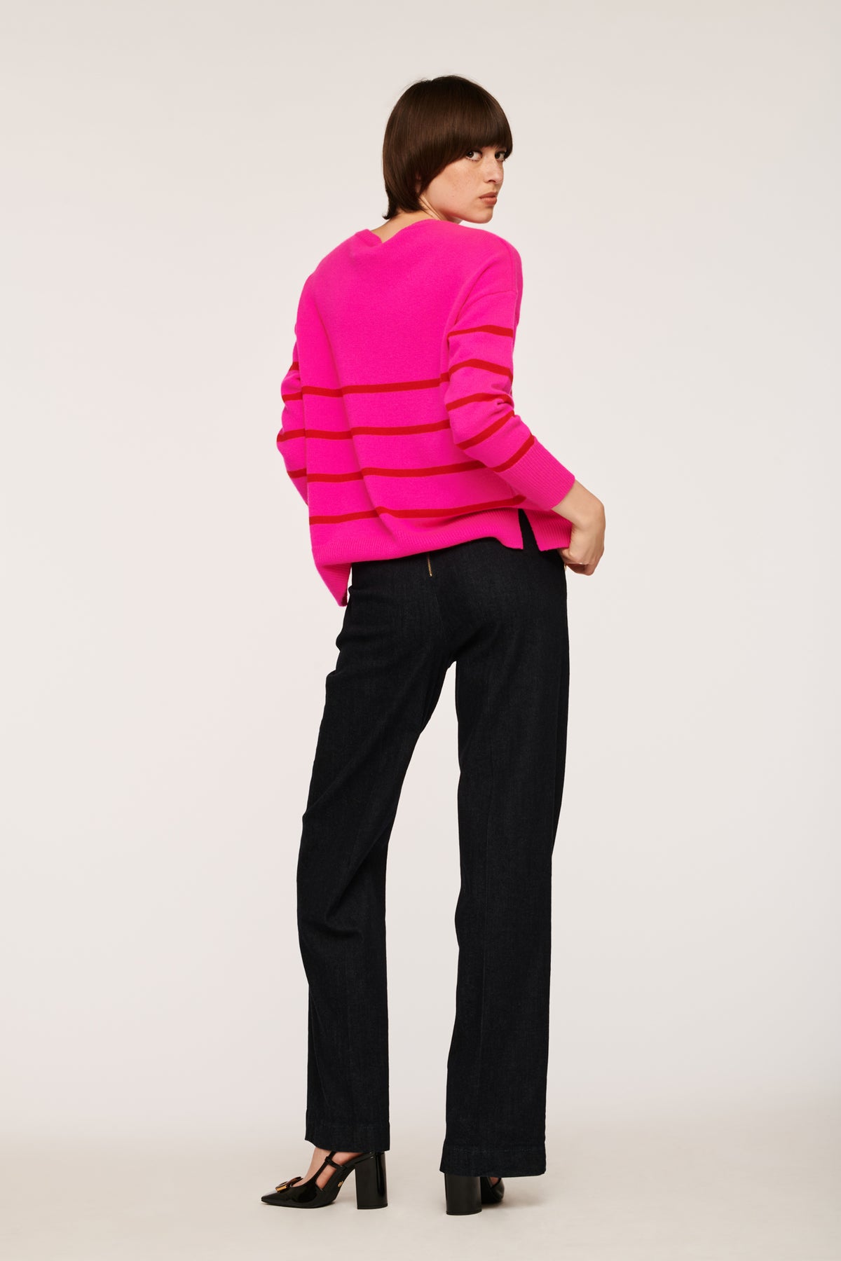 Pull marinière manches longues